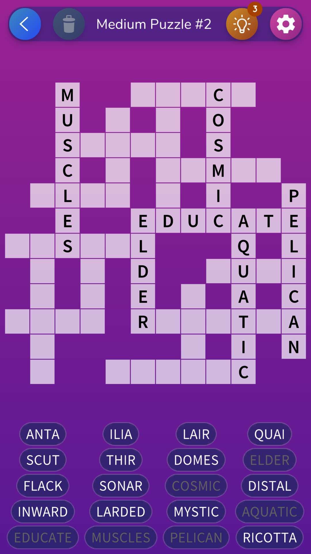 اسکرین شات 4 بازی Fill-in Crosswords Unlimited