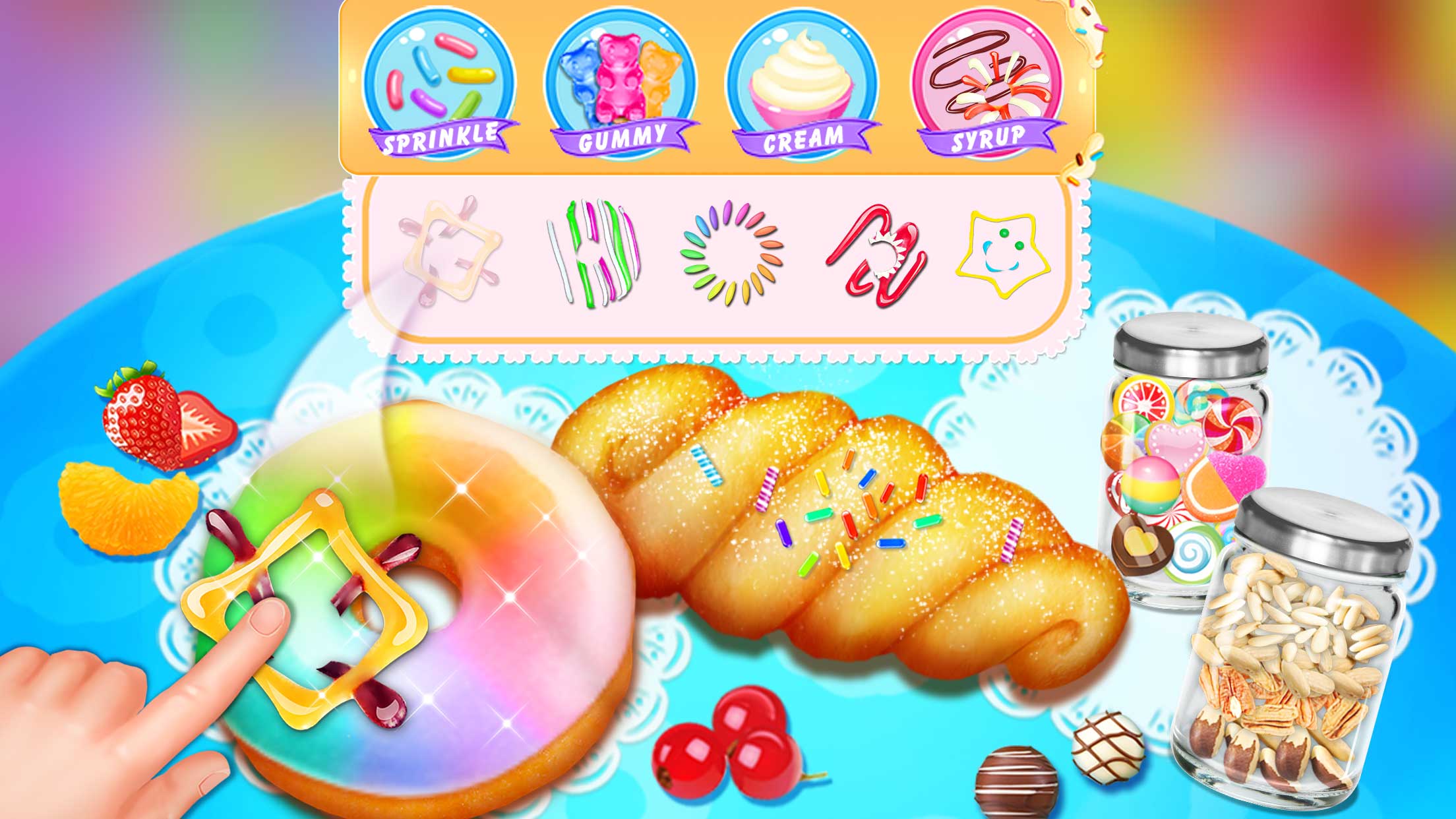 اسکرین شات 4 بازی Sweet Donut Desserts Party!