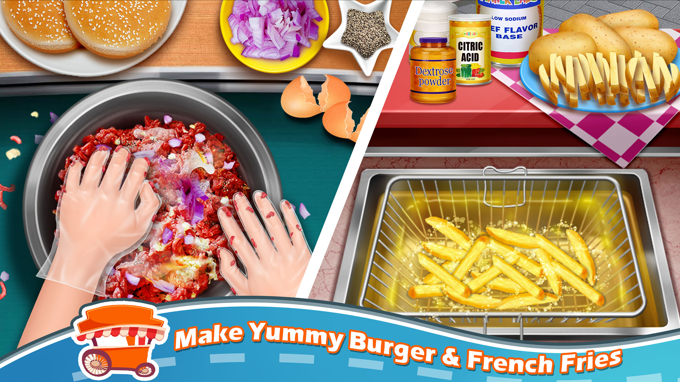 اسکرین شات 2 بازی Street Food Cooking Games