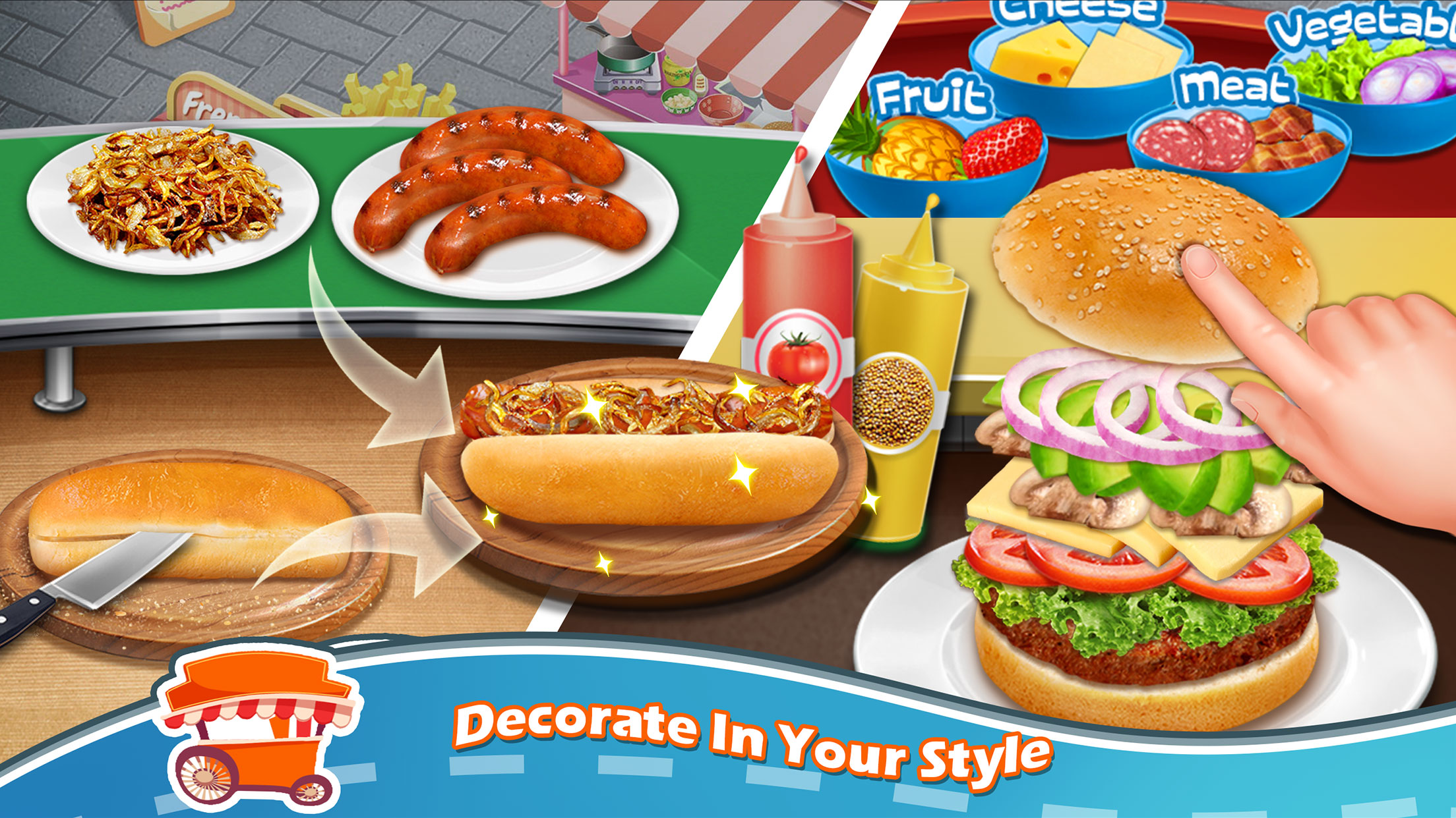 اسکرین شات 4 بازی Street Food Cooking Games