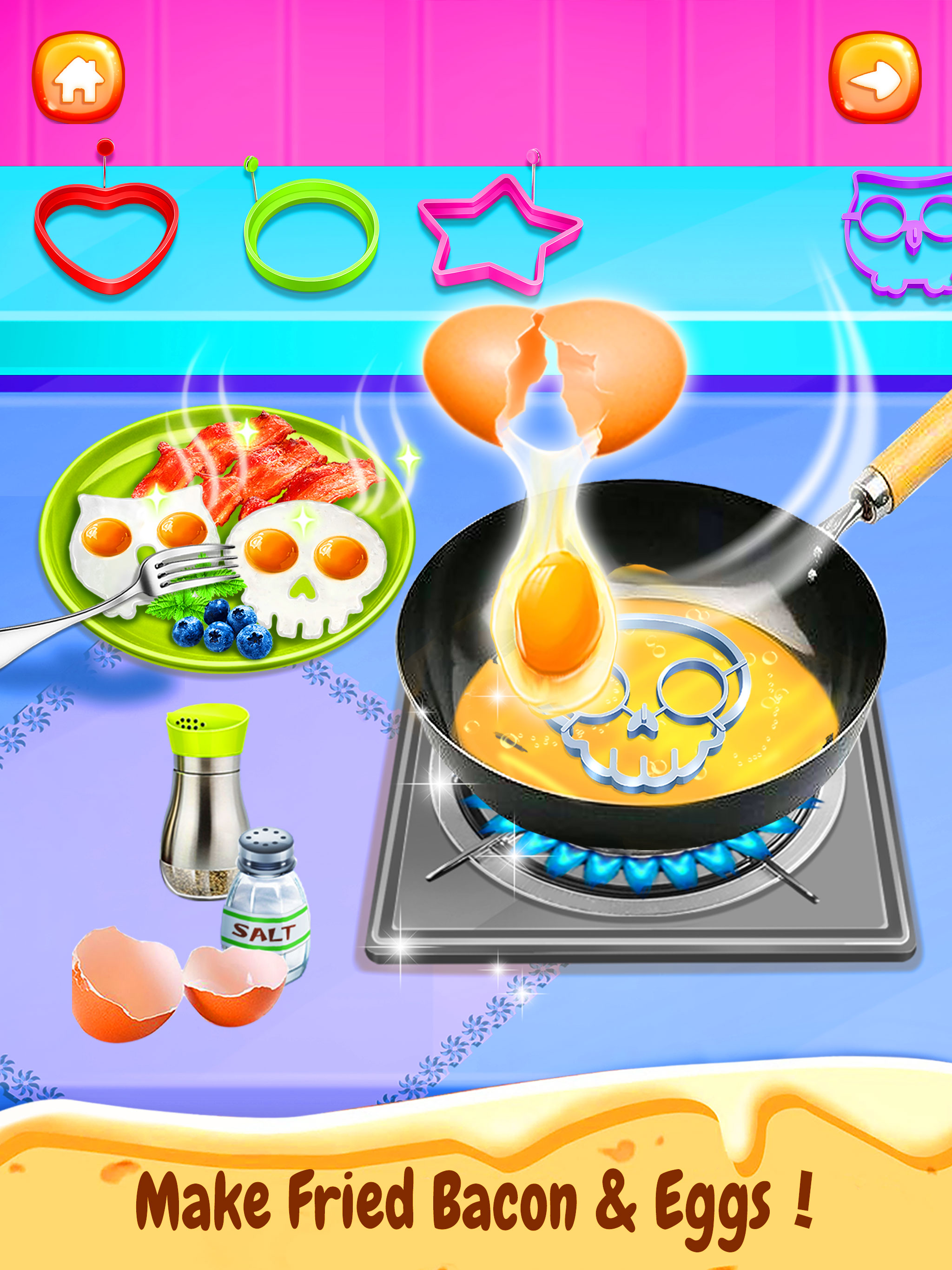 اسکرین شات 2 بازی Breakfast Food Recipe!
