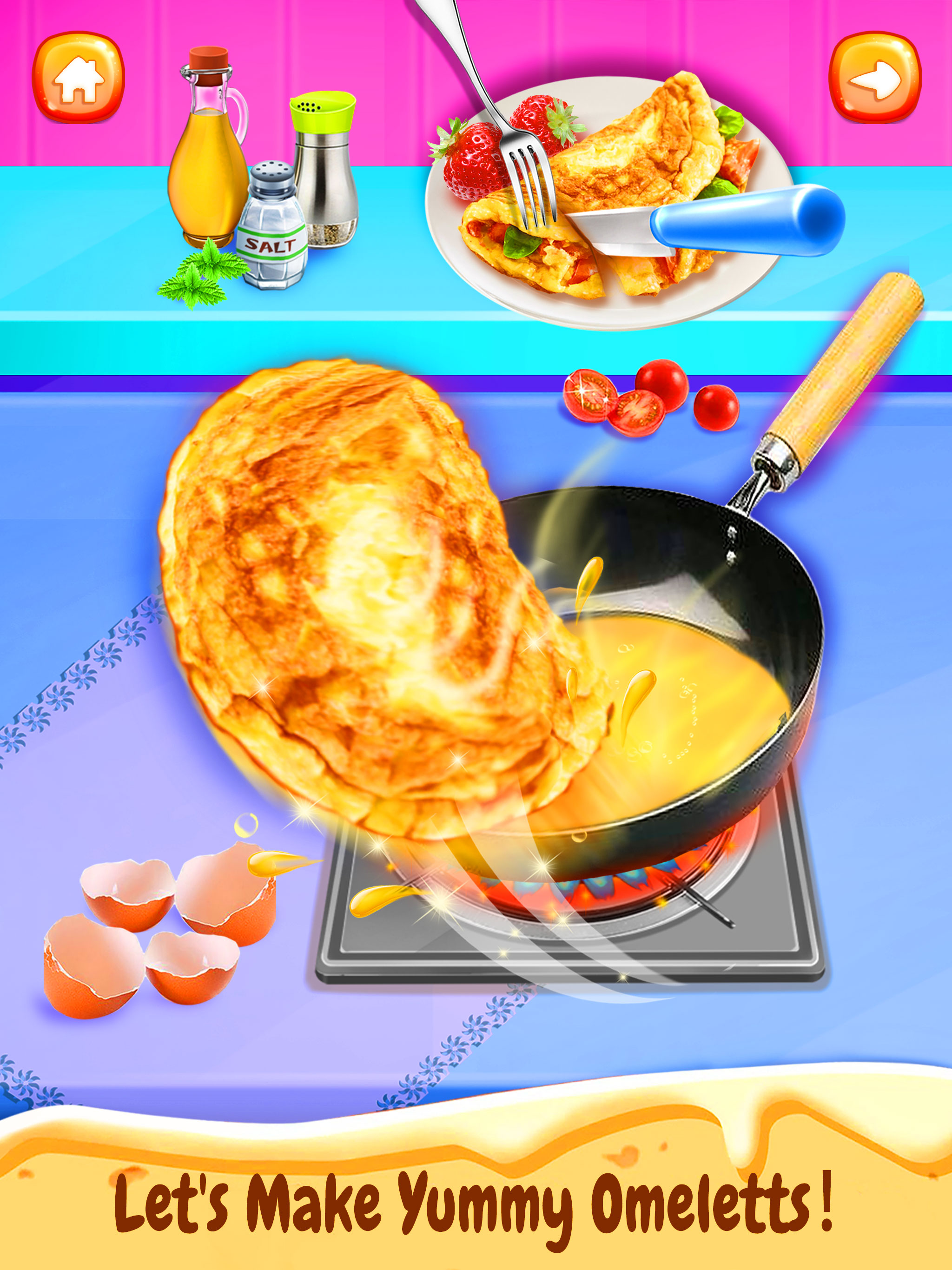 اسکرین شات 3 بازی Breakfast Food Recipe!