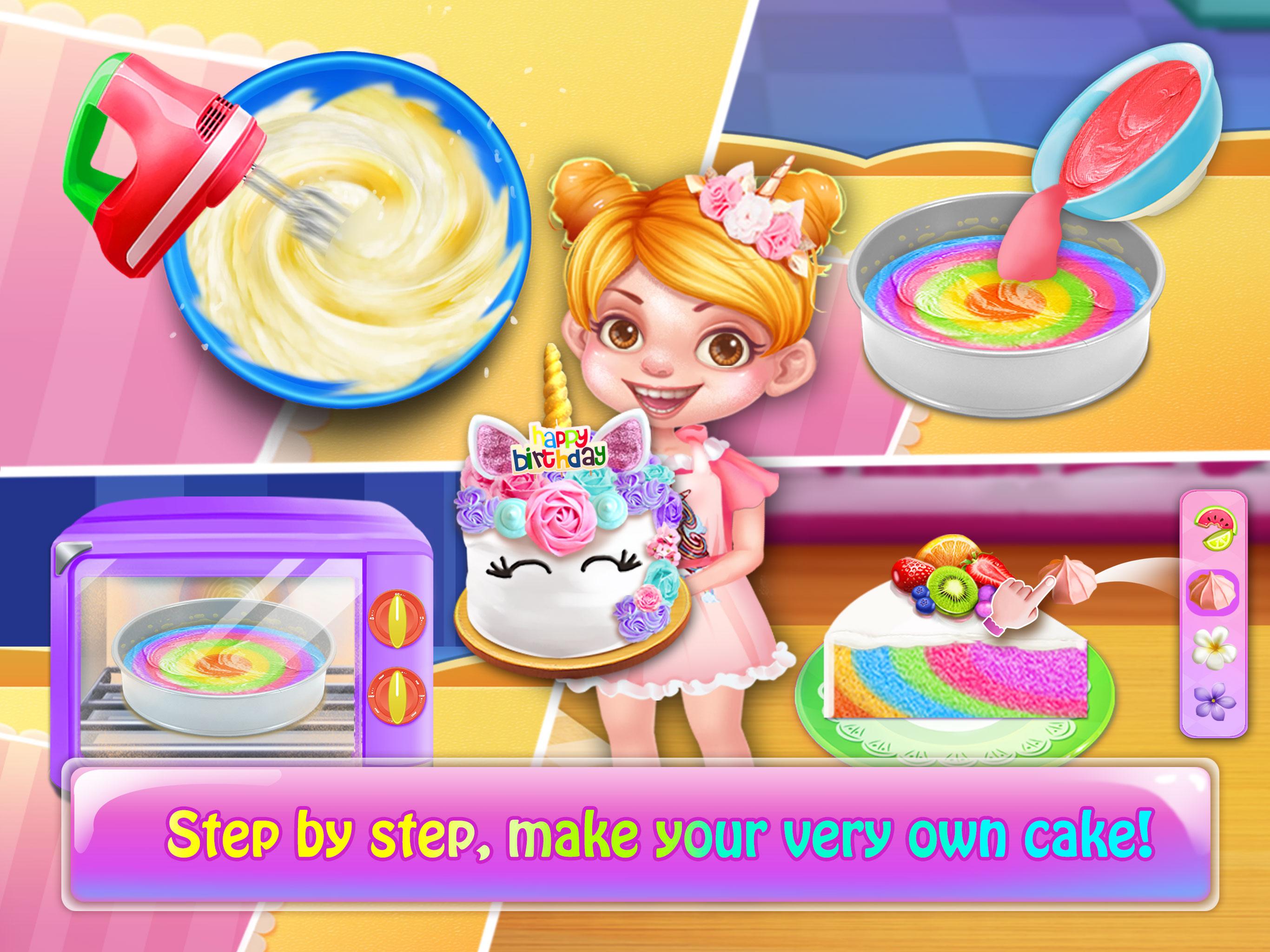 اسکرین شات 2 بازی Unicorn Cake Cooking Games
