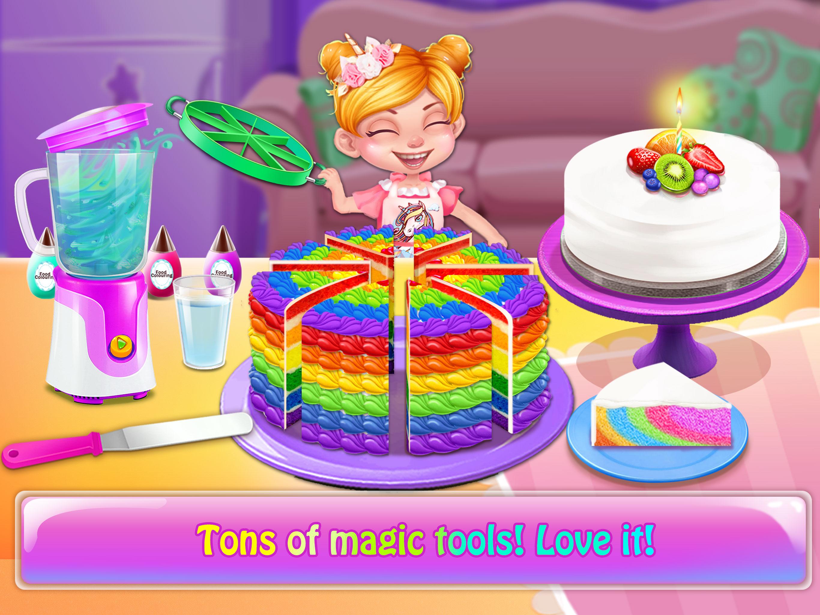 اسکرین شات 4 بازی Unicorn Cake Cooking Games