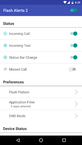 اسکرین شات 1 برنامه Flash Alerts 2