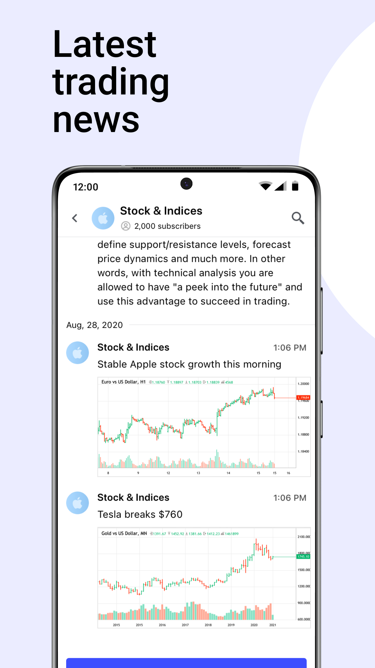 اسکرین شات 4 برنامه MQL5 Channels