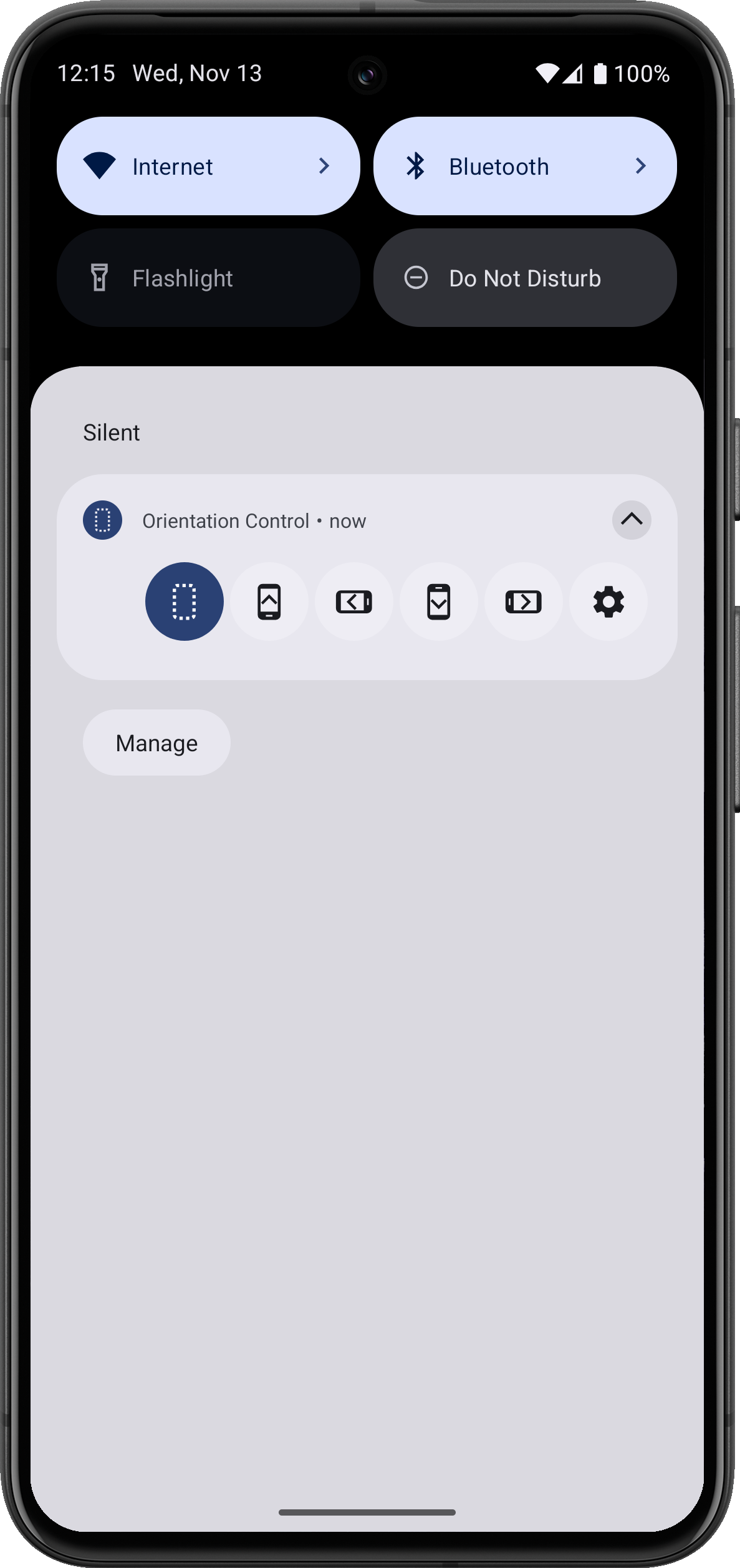 اسکرین شات 5 برنامه Screen Orientation Control