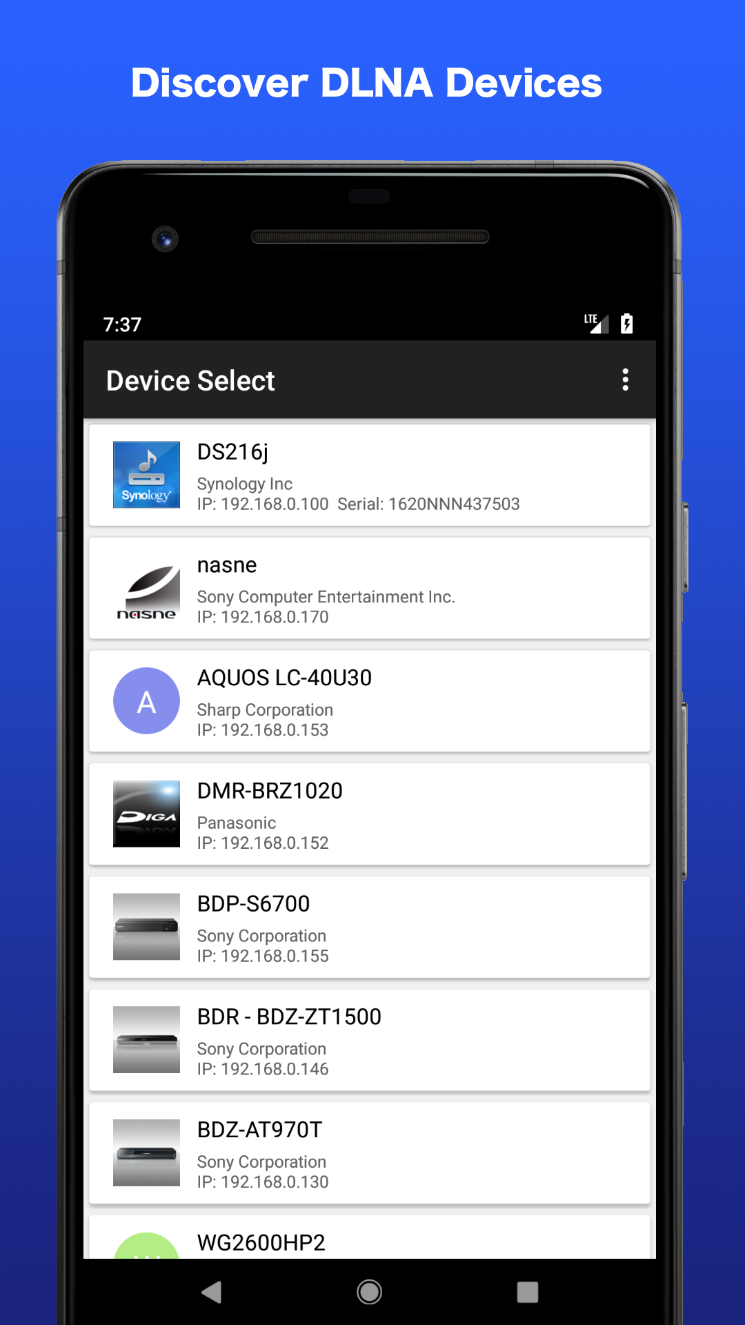 اسکرین شات 2 برنامه DMS Explorer (DLNA Player)