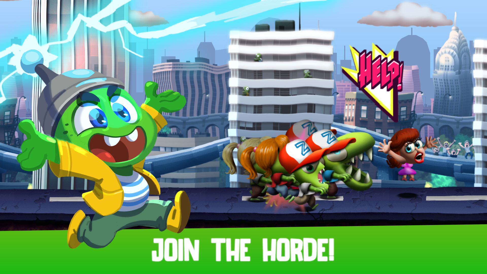 اسکرین شات 1 بازی Zombie Tsunami