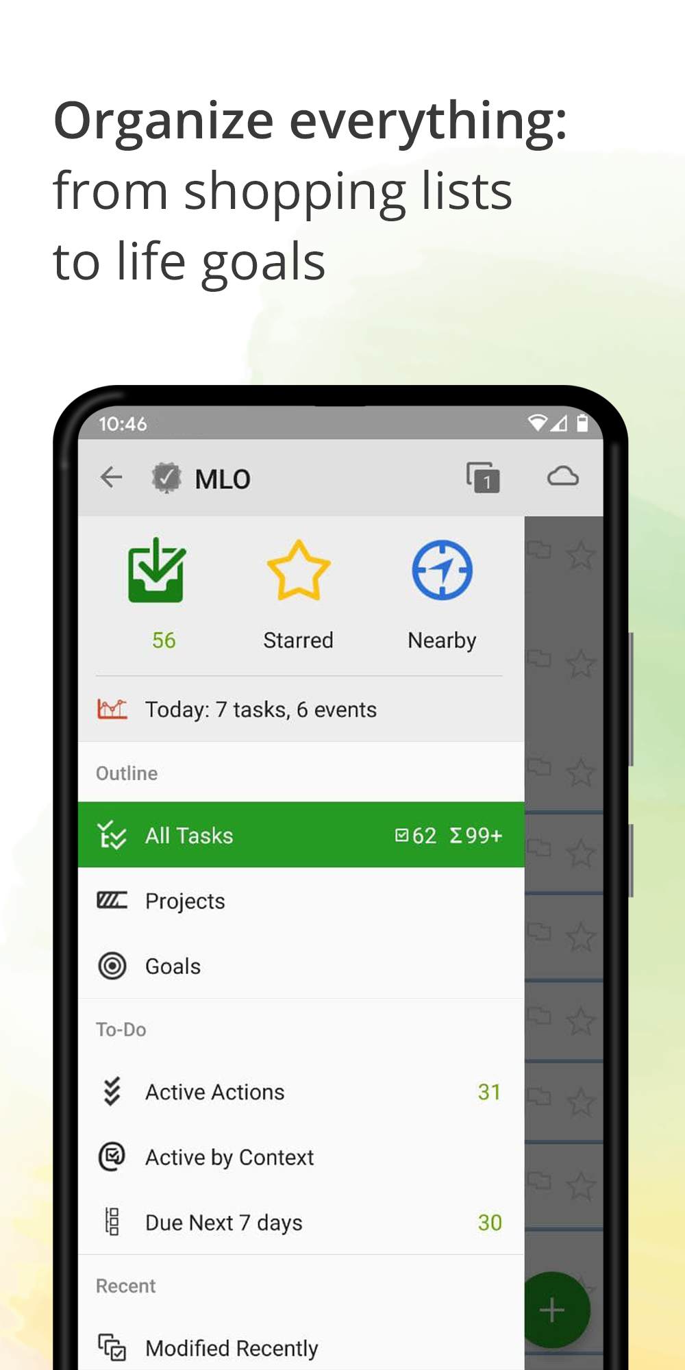 اسکرین شات 1 برنامه MyLifeOrganized: To-Do List