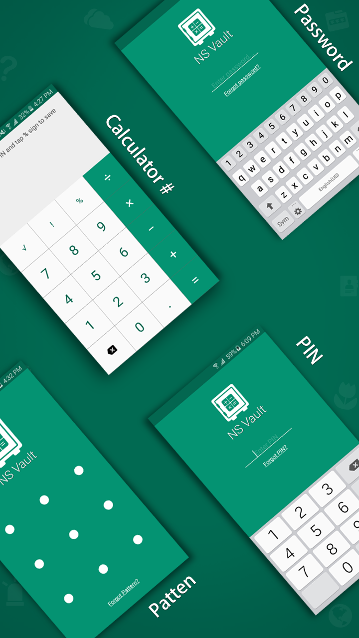 اسکرین شات 1 برنامه Calculator# Lock Hide Gallery