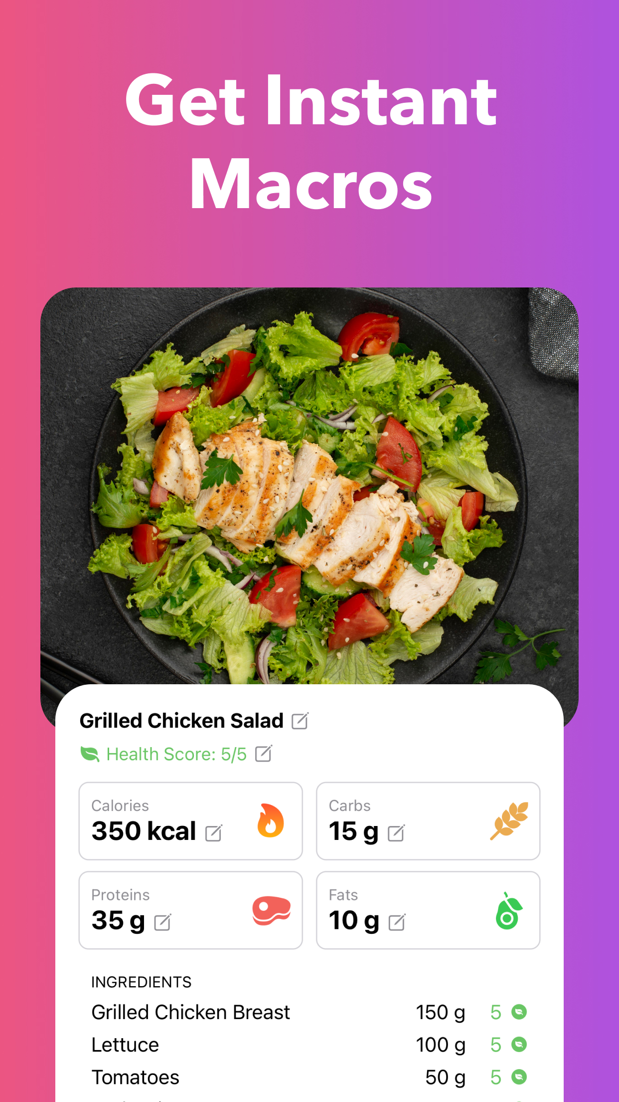 اسکرین شات 3 برنامه Nutrilio: Food Tracker & Water