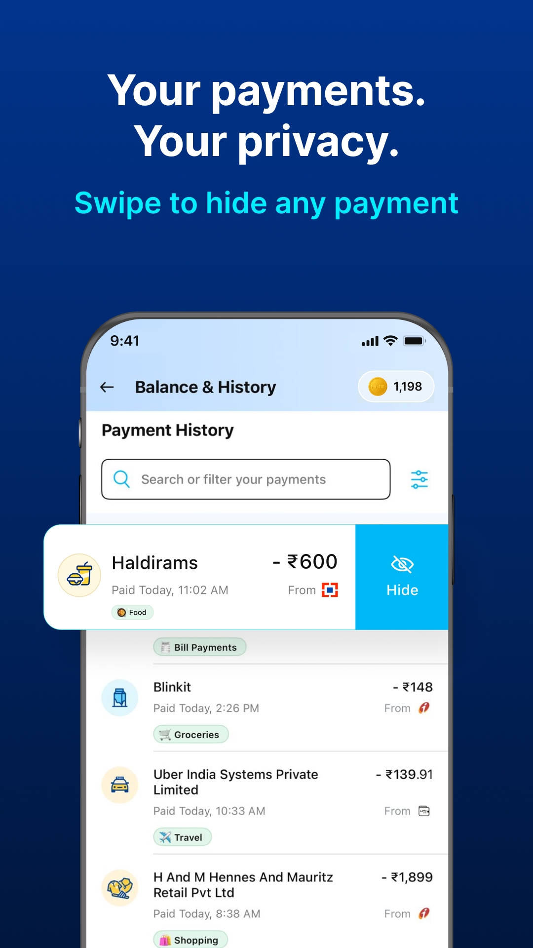 اسکرین شات 5 برنامه Paytm: Secure UPI Payments