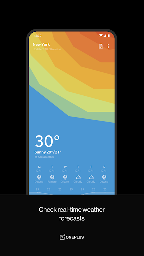 اسکرین شات 1 برنامه OnePlus Weather