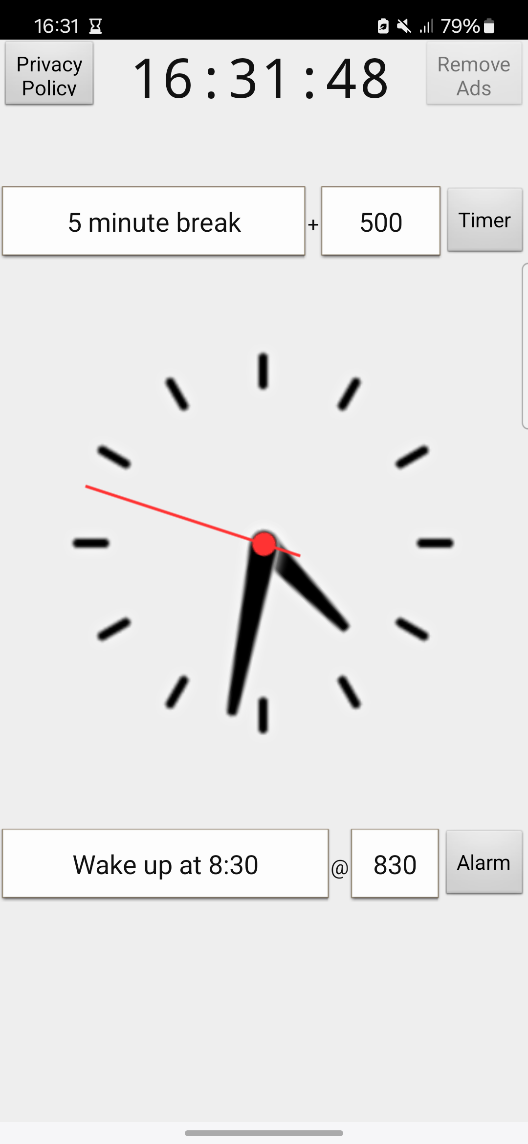 اسکرین شات 3 برنامه Analog Clock Second Widget