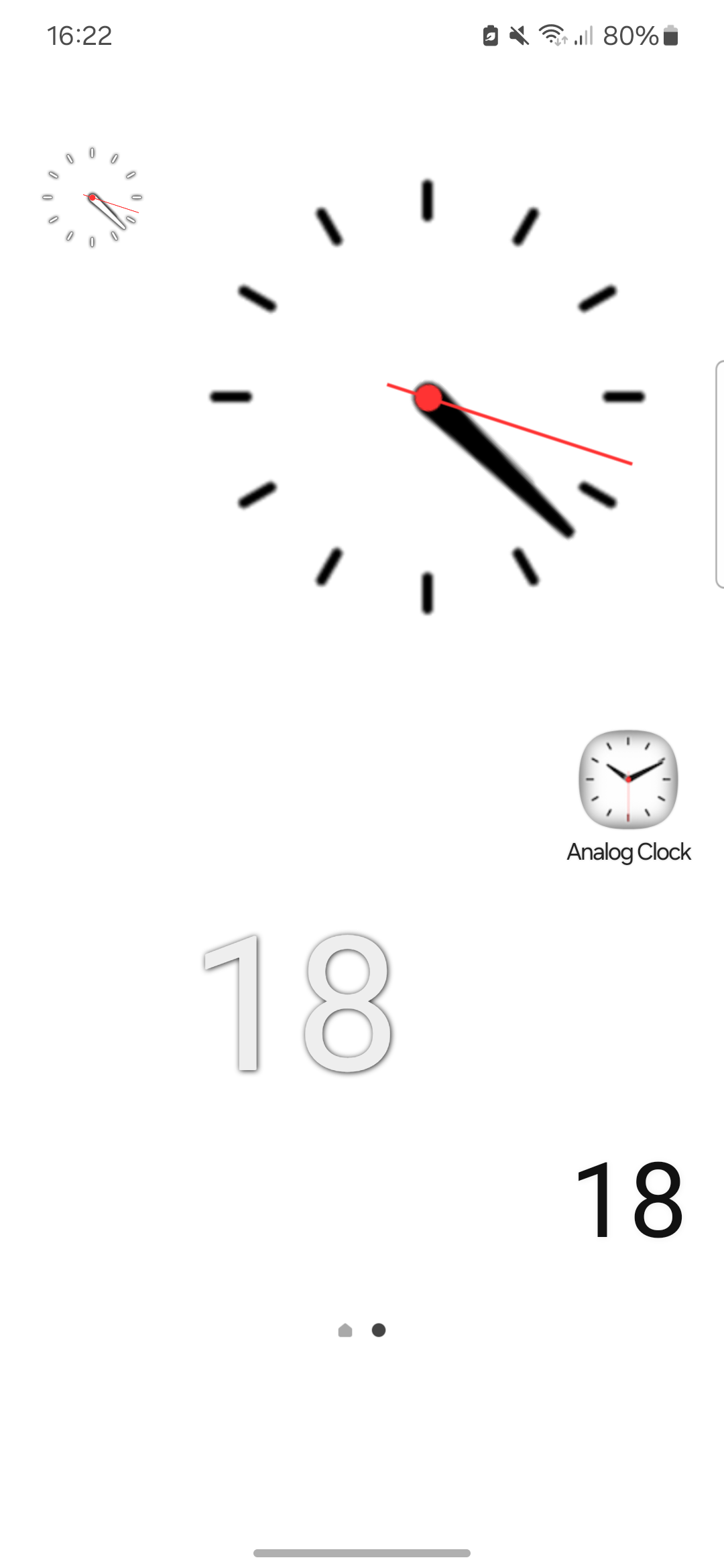 اسکرین شات 1 برنامه Analog Clock Second Widget