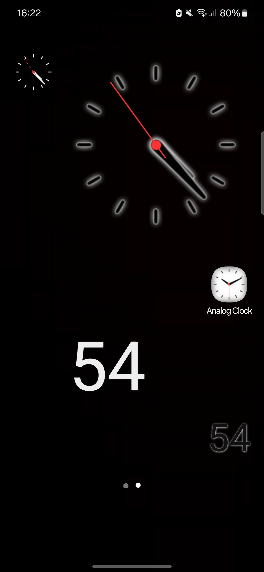 اسکرین شات 2 برنامه Analog Clock Second Widget