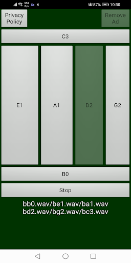 اسکرین شات 2 برنامه Bass Tuner Free 6 string