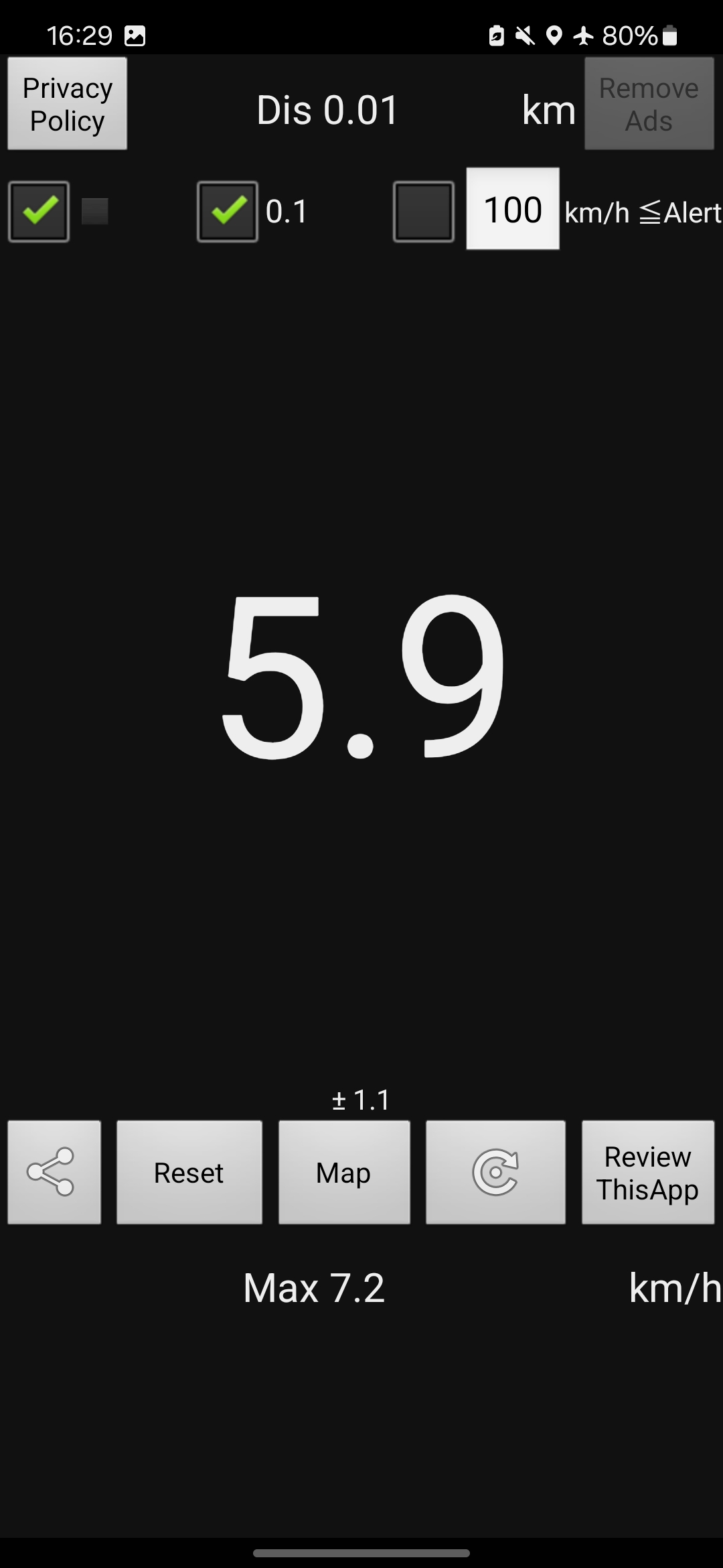 اسکرین شات 2 برنامه Speedometer km/h Odometer