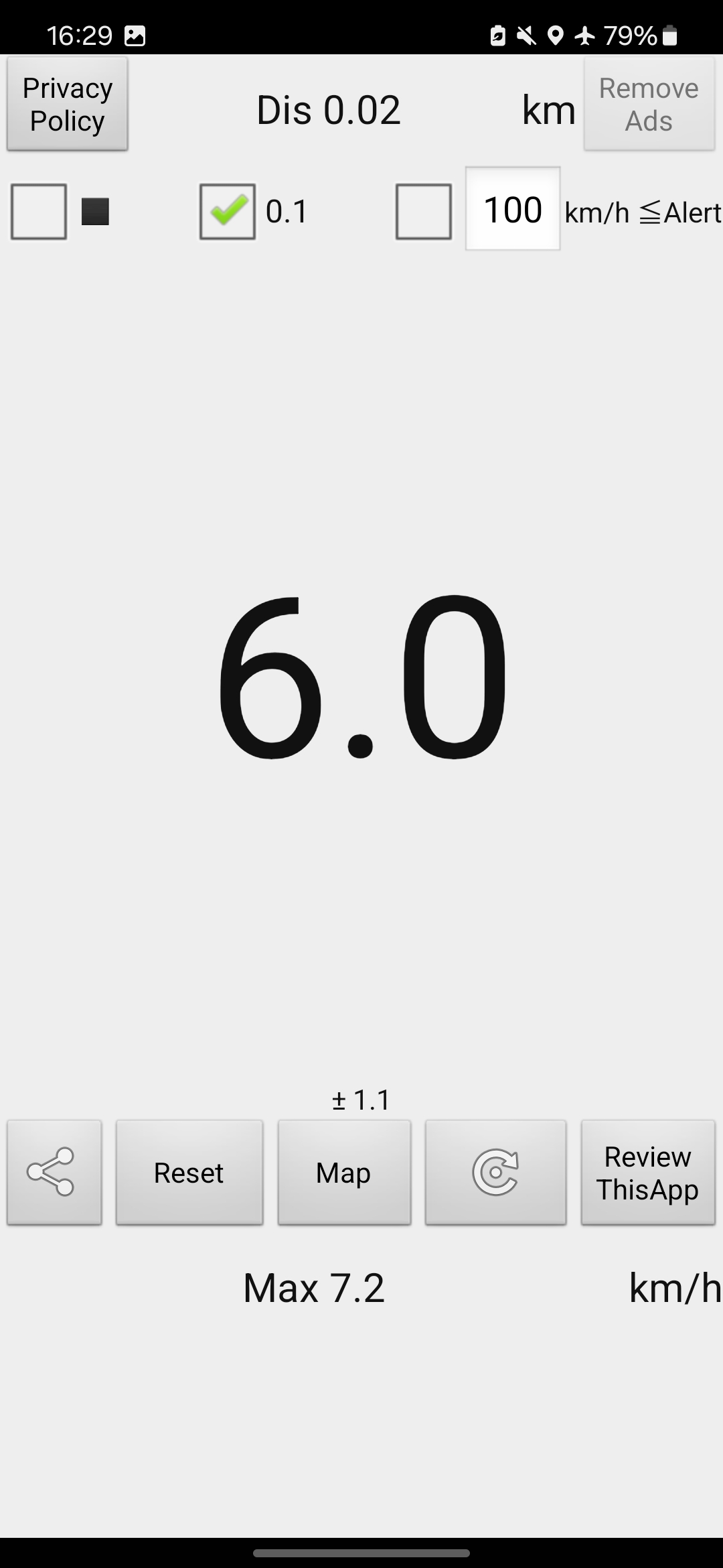 اسکرین شات 1 برنامه Speedometer km/h Odometer