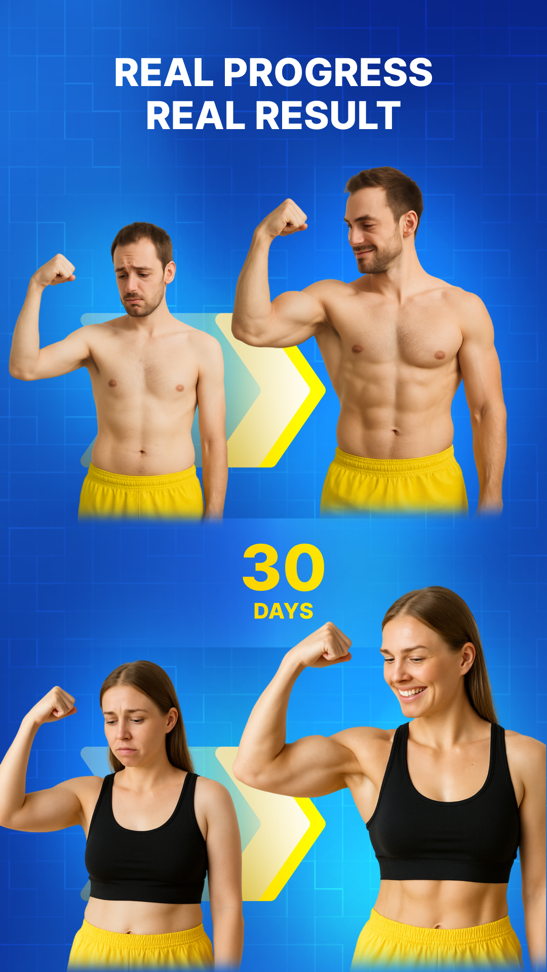 اسکرین شات 2 برنامه Arms & Shoulders Home Workout