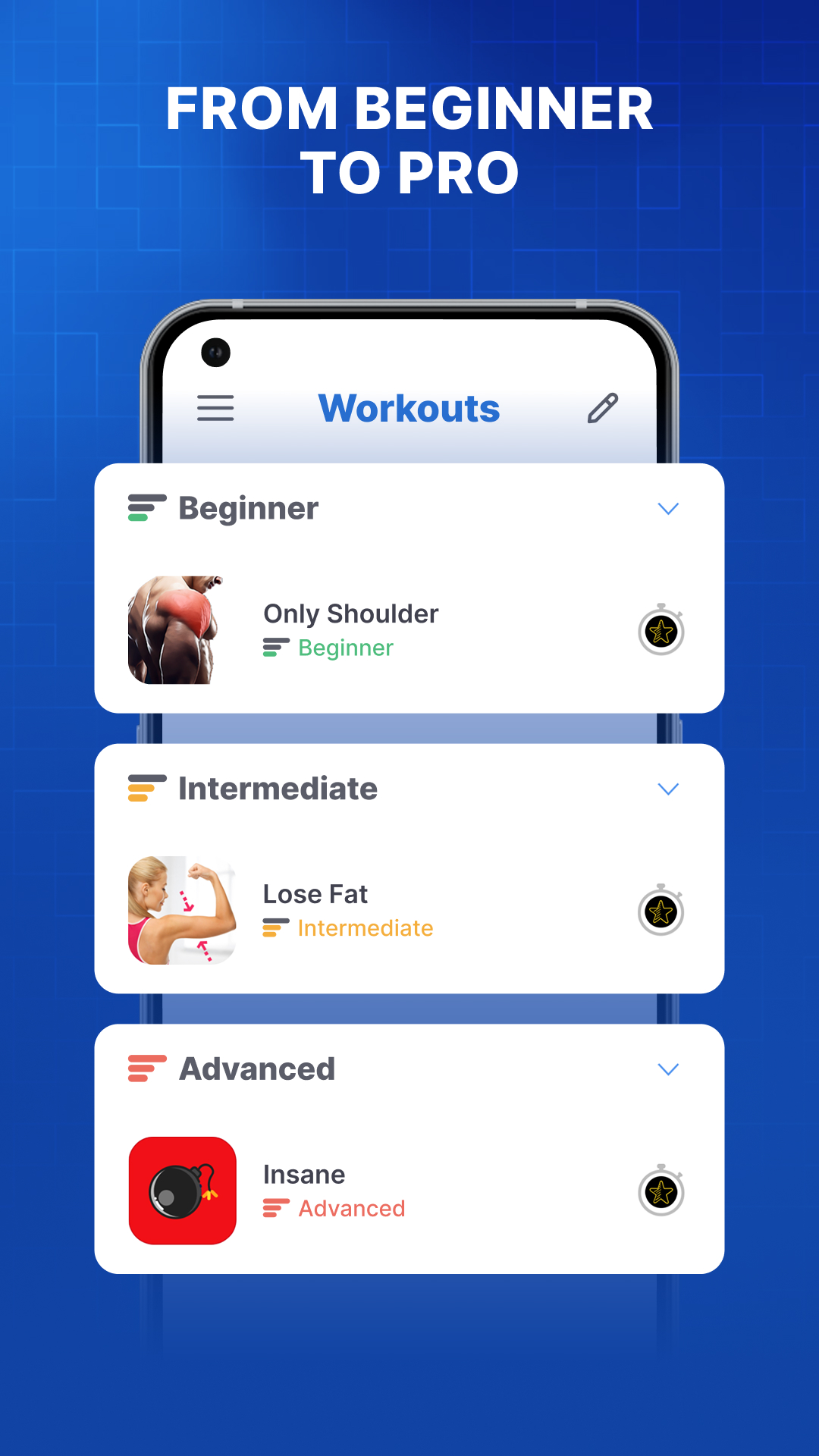 اسکرین شات 5 برنامه Arms & Shoulders Home Workout