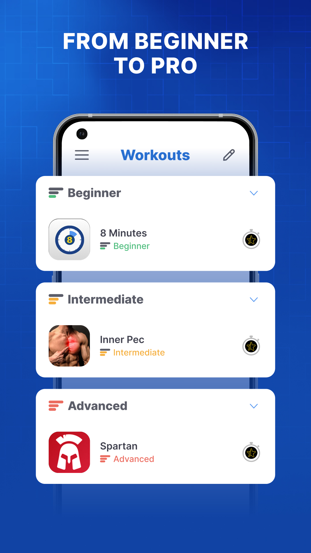 اسکرین شات 5 برنامه Chest workout plan