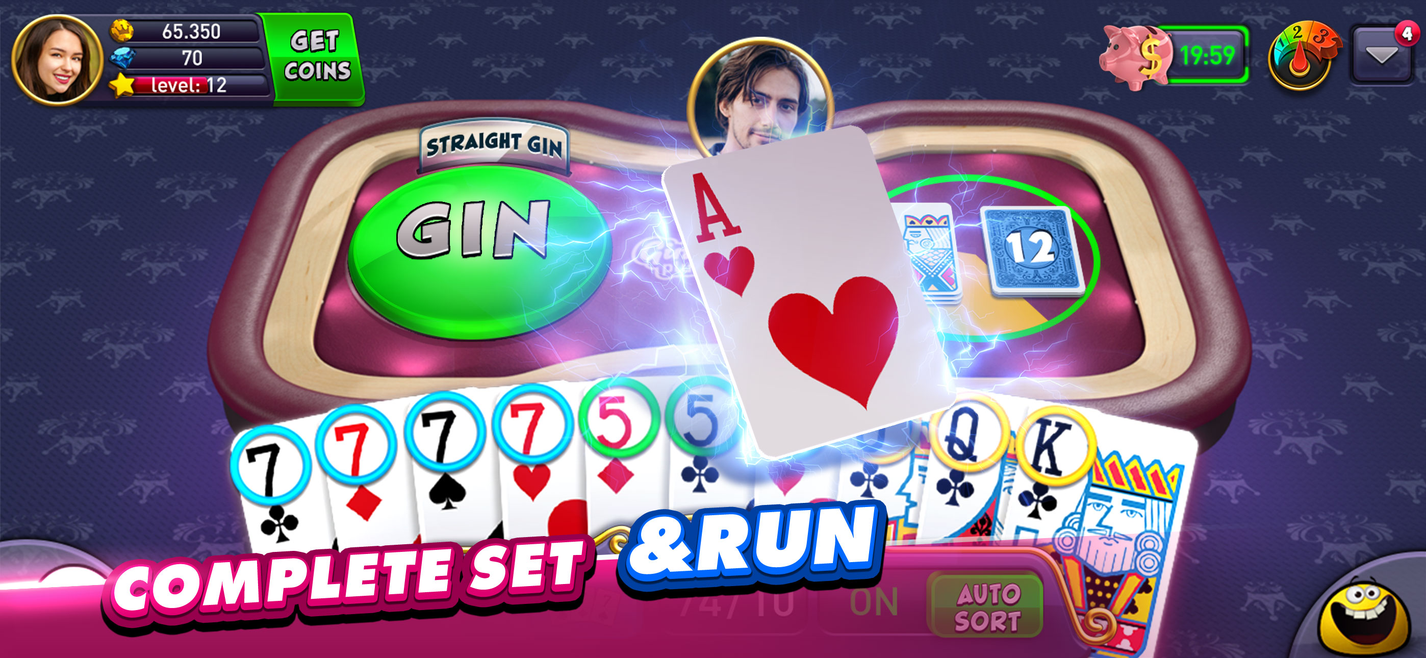 اسکرین شات 4 بازی Gin Rummy Plus: Fun Card Game