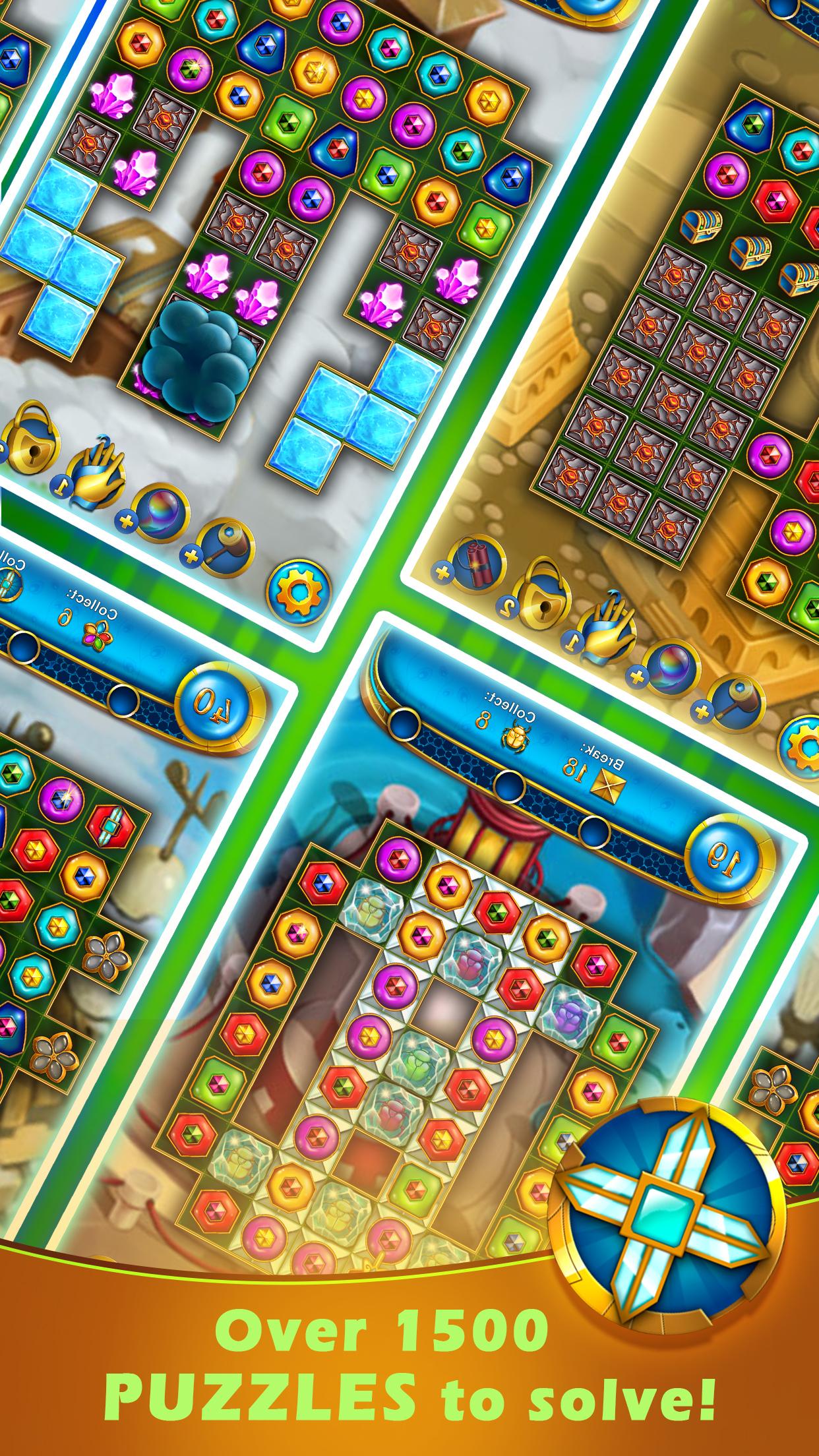 اسکرین شات 2 بازی Lost Jewels - Match 3 Puzzle