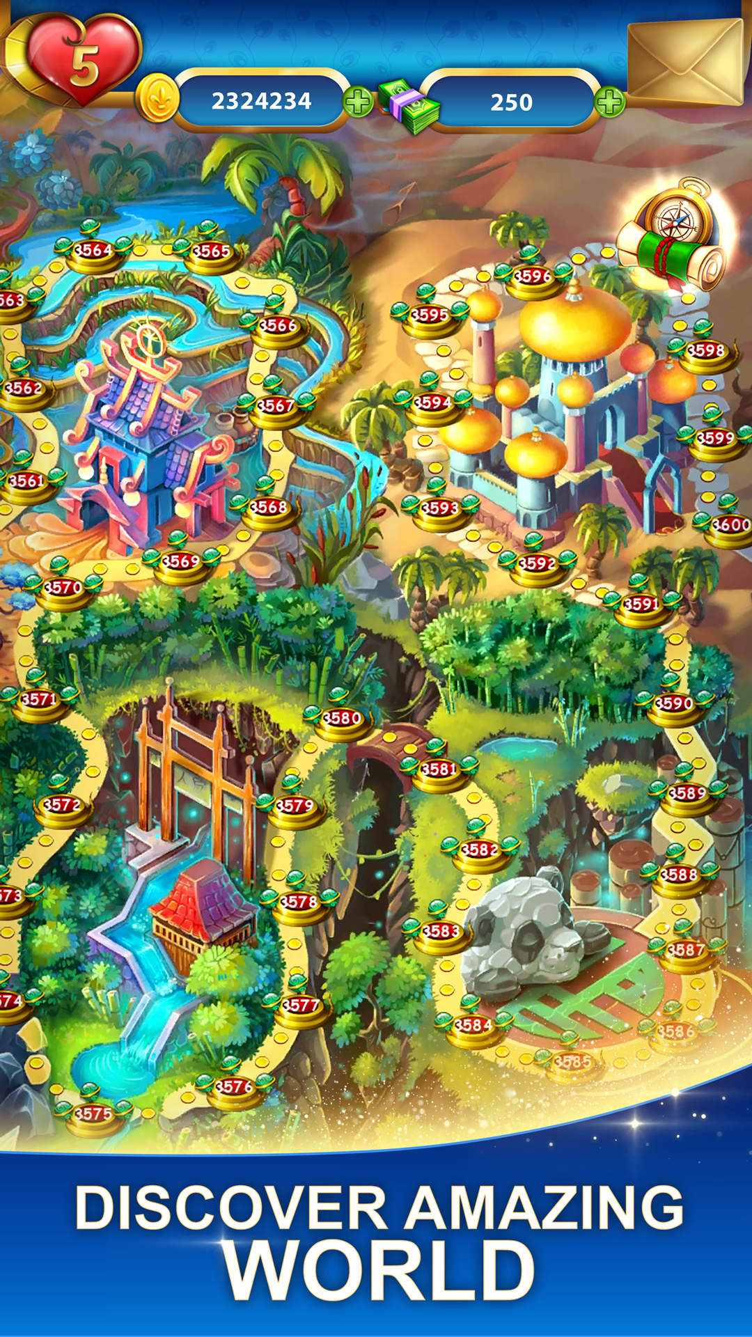 اسکرین شات 5 بازی Lost Jewels - Match 3 Puzzle