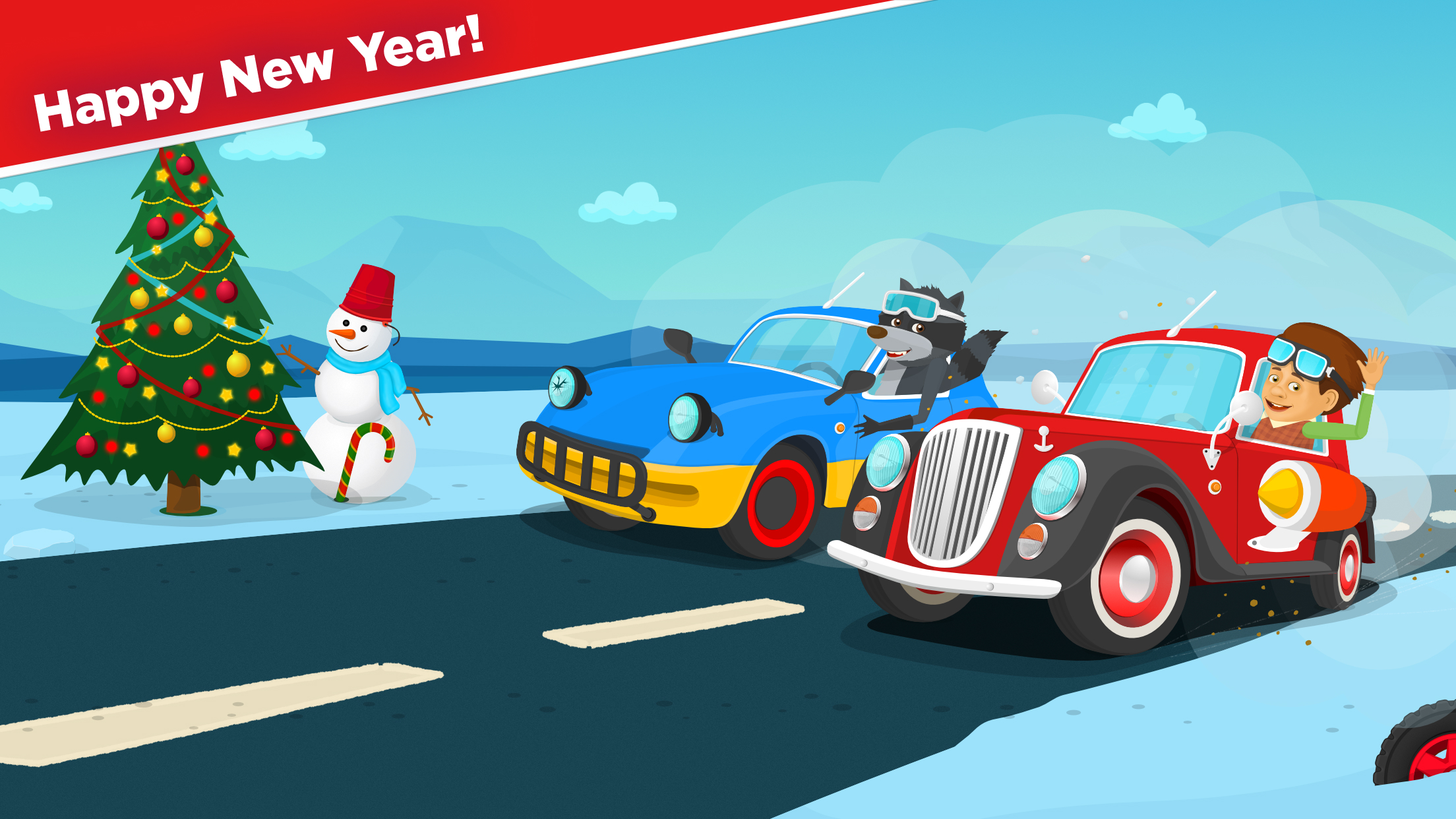 اسکرین شات 1 بازی Racing car games for kids 2-5