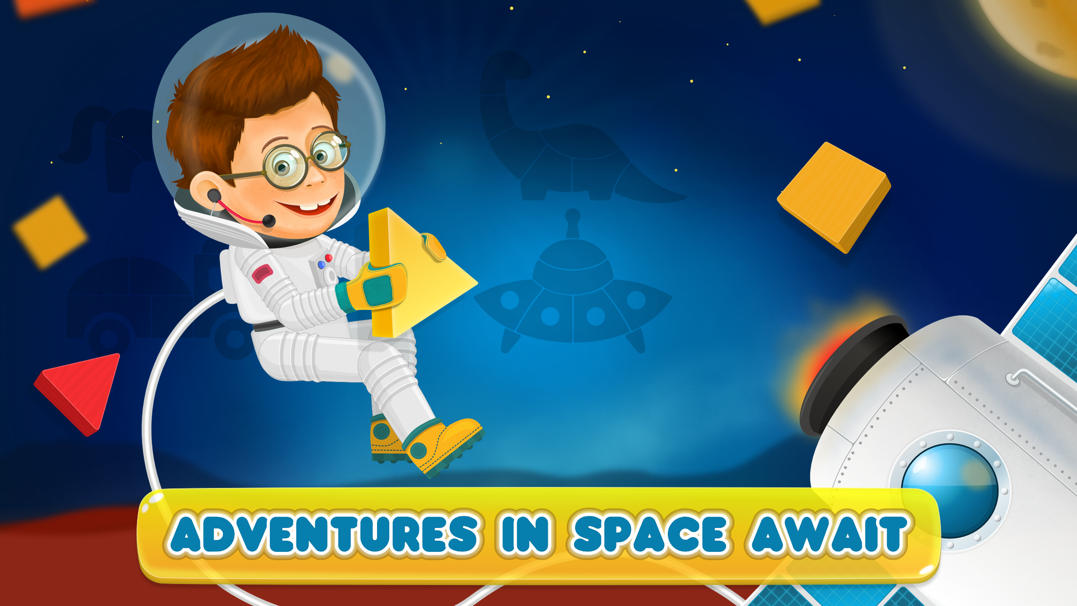 اسکرین شات 5 بازی Cosmo Shapes Puzzles for kids