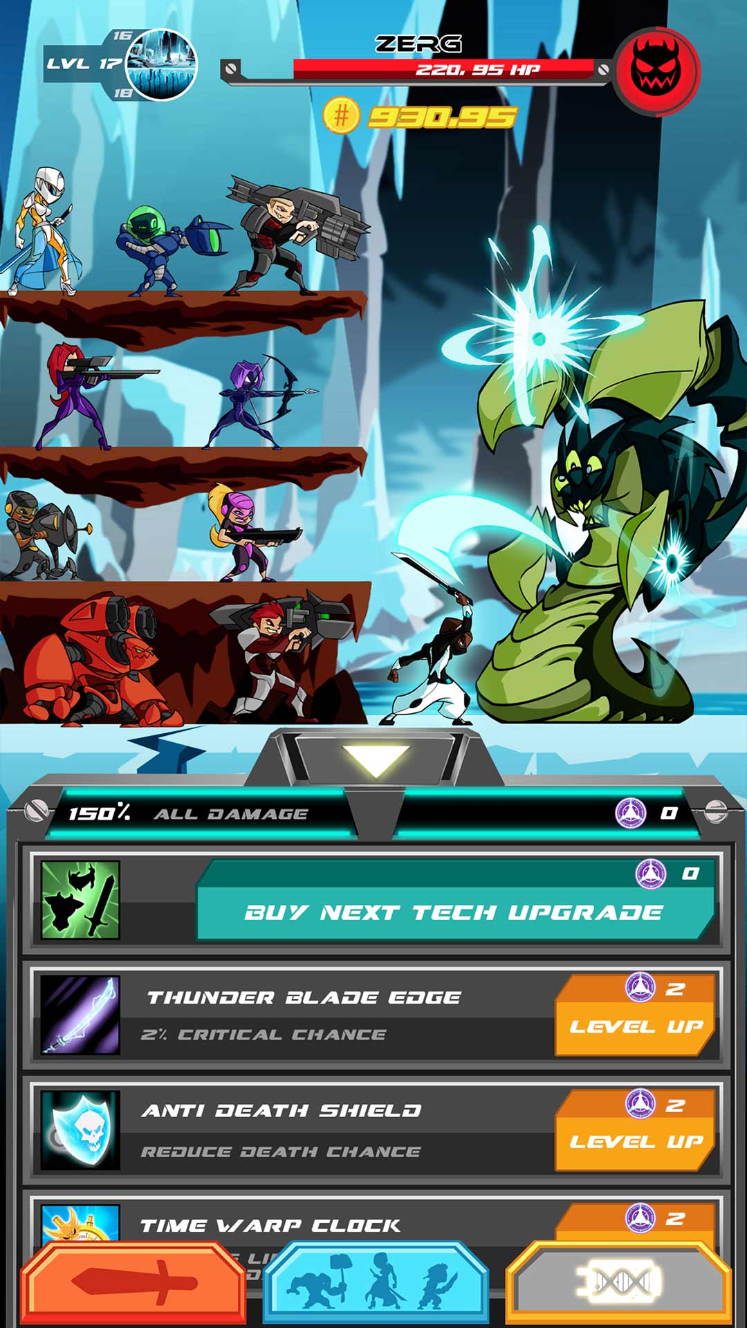 اسکرین شات 2 بازی Monsters Impact : Tap Clicker