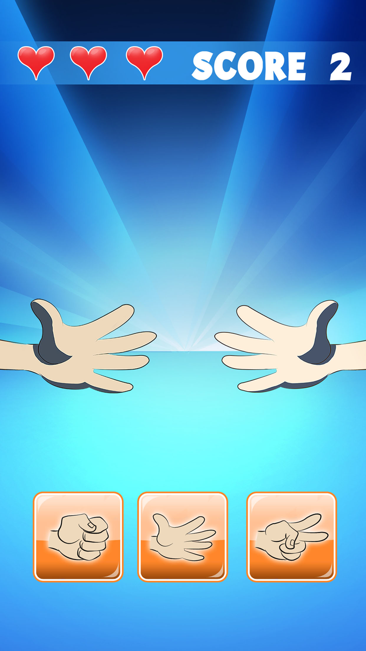 اسکرین شات 1 بازی Rock, Paper, Scissor