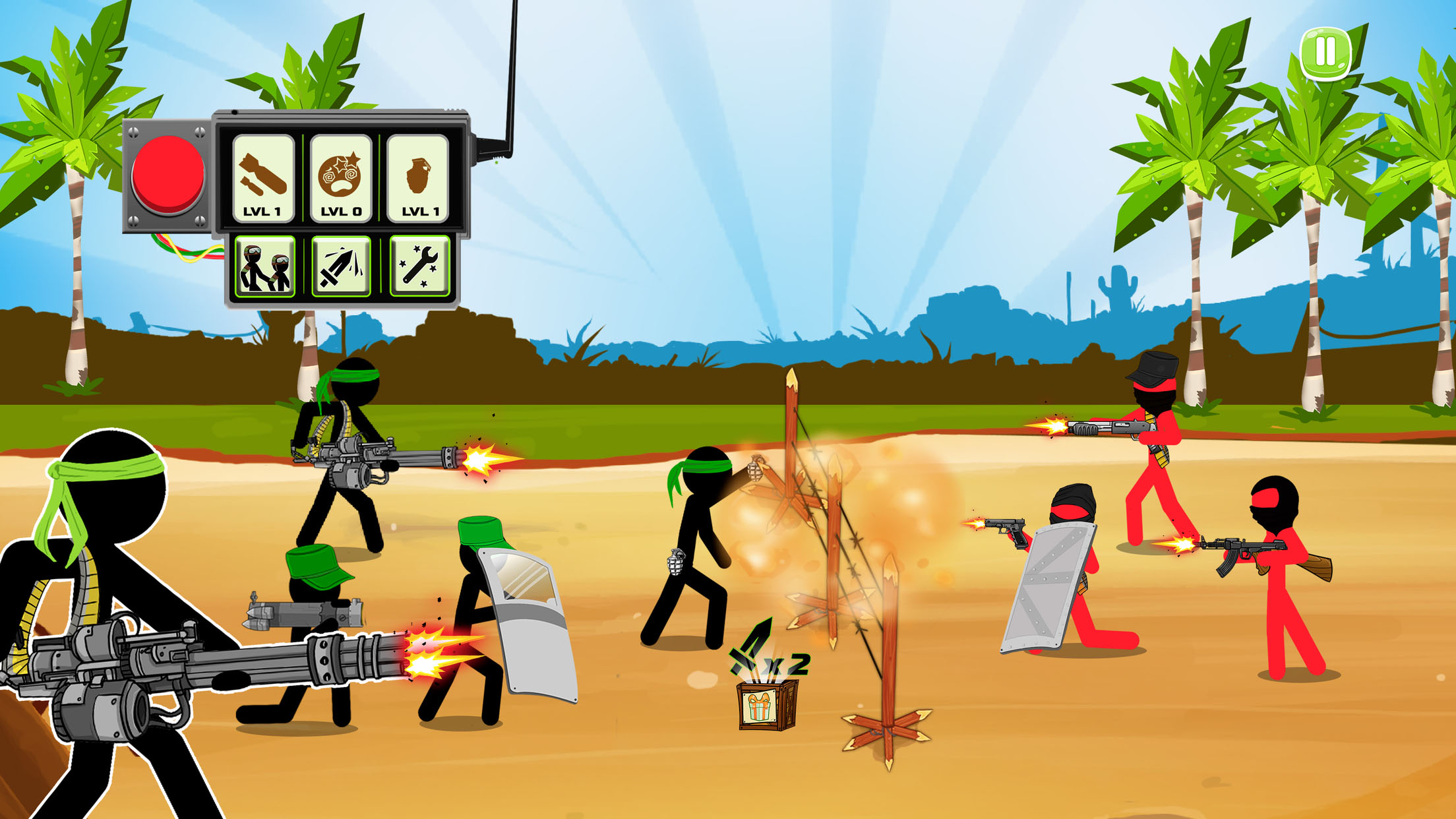 اسکرین شات 4 بازی Stickman Army : Team Battle