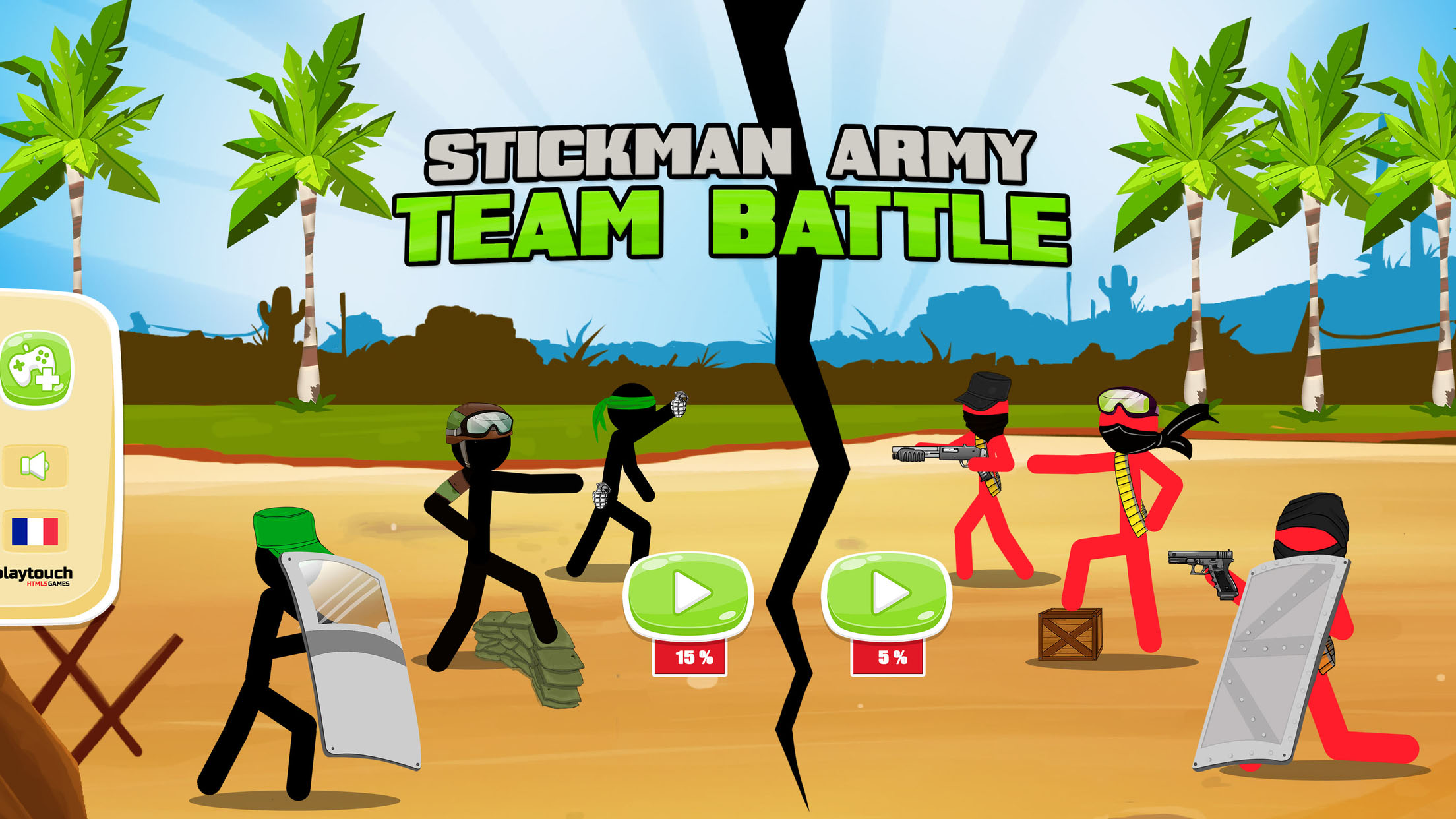 اسکرین شات 5 بازی Stickman Army : Team Battle
