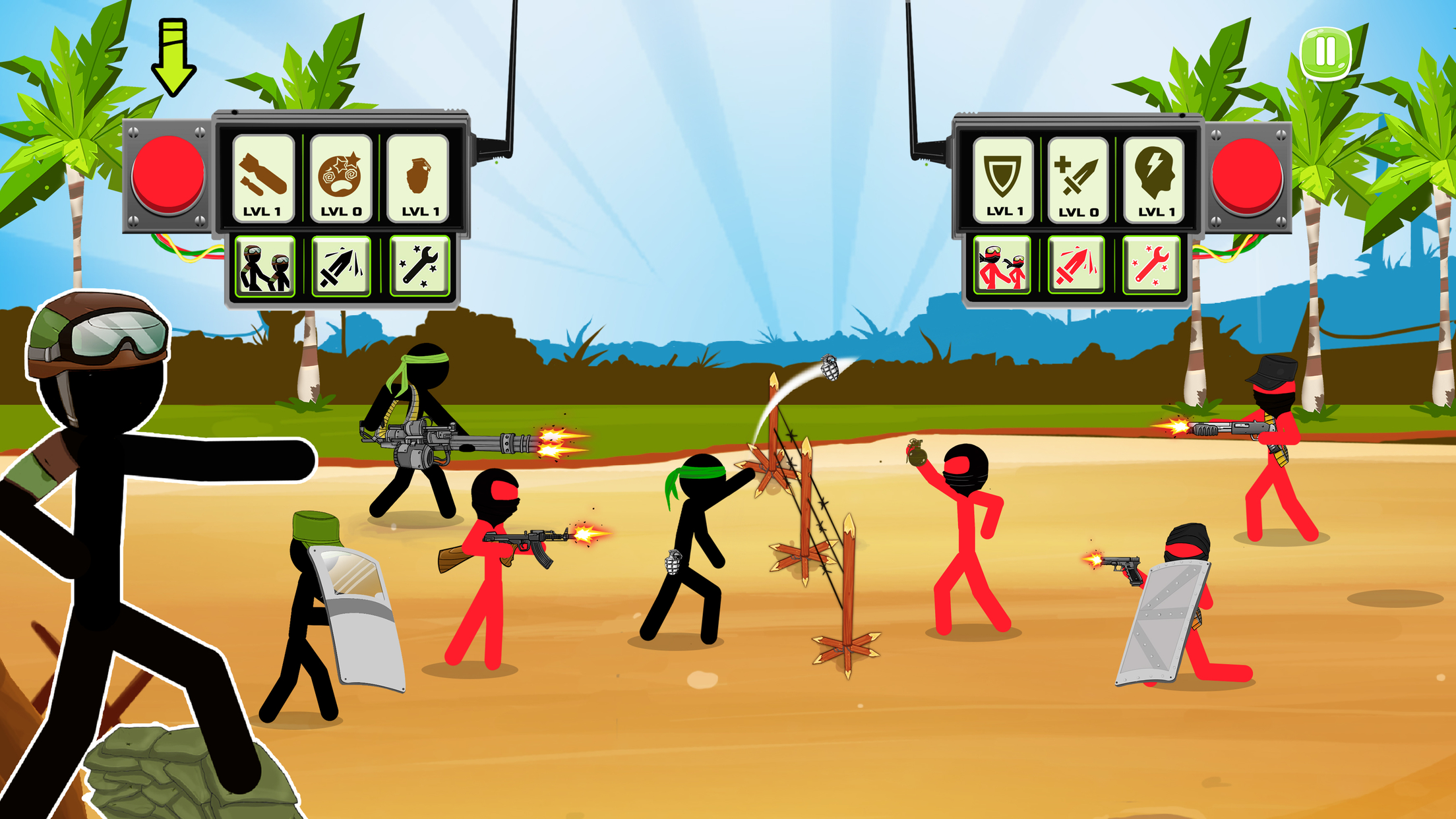 اسکرین شات 2 بازی Stickman Army : Team Battle
