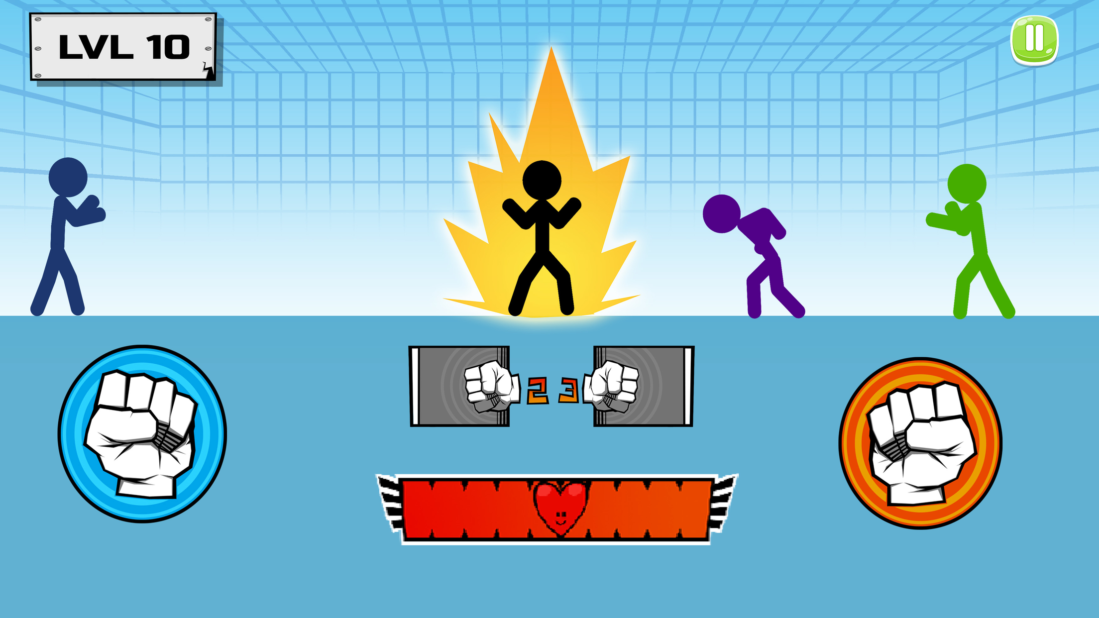 اسکرین شات 2 بازی Stickman fighter : Epic battle