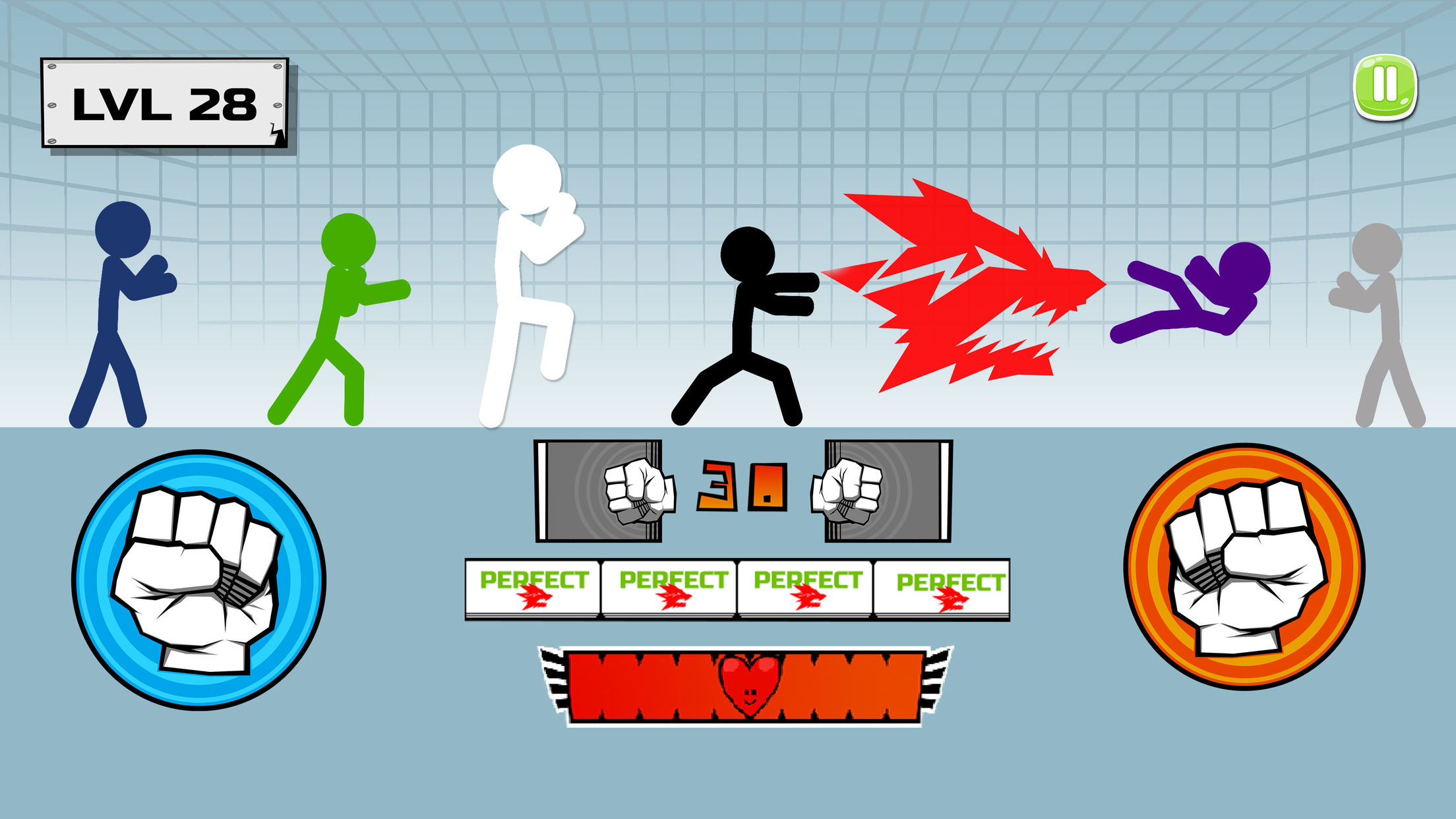 اسکرین شات 3 بازی Stickman fighter : Epic battle