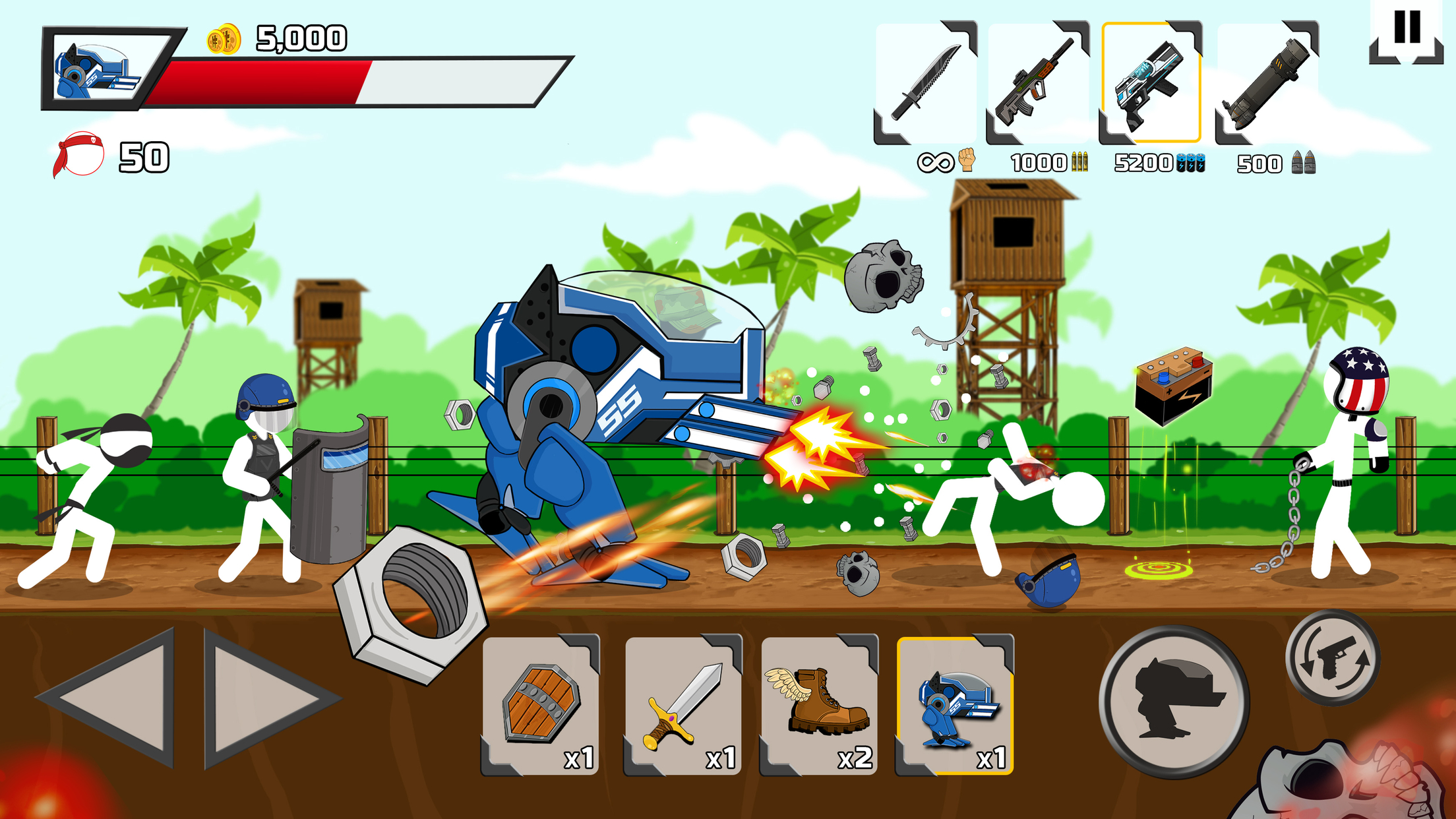 اسکرین شات 5 بازی Stickman maverick : bad boys