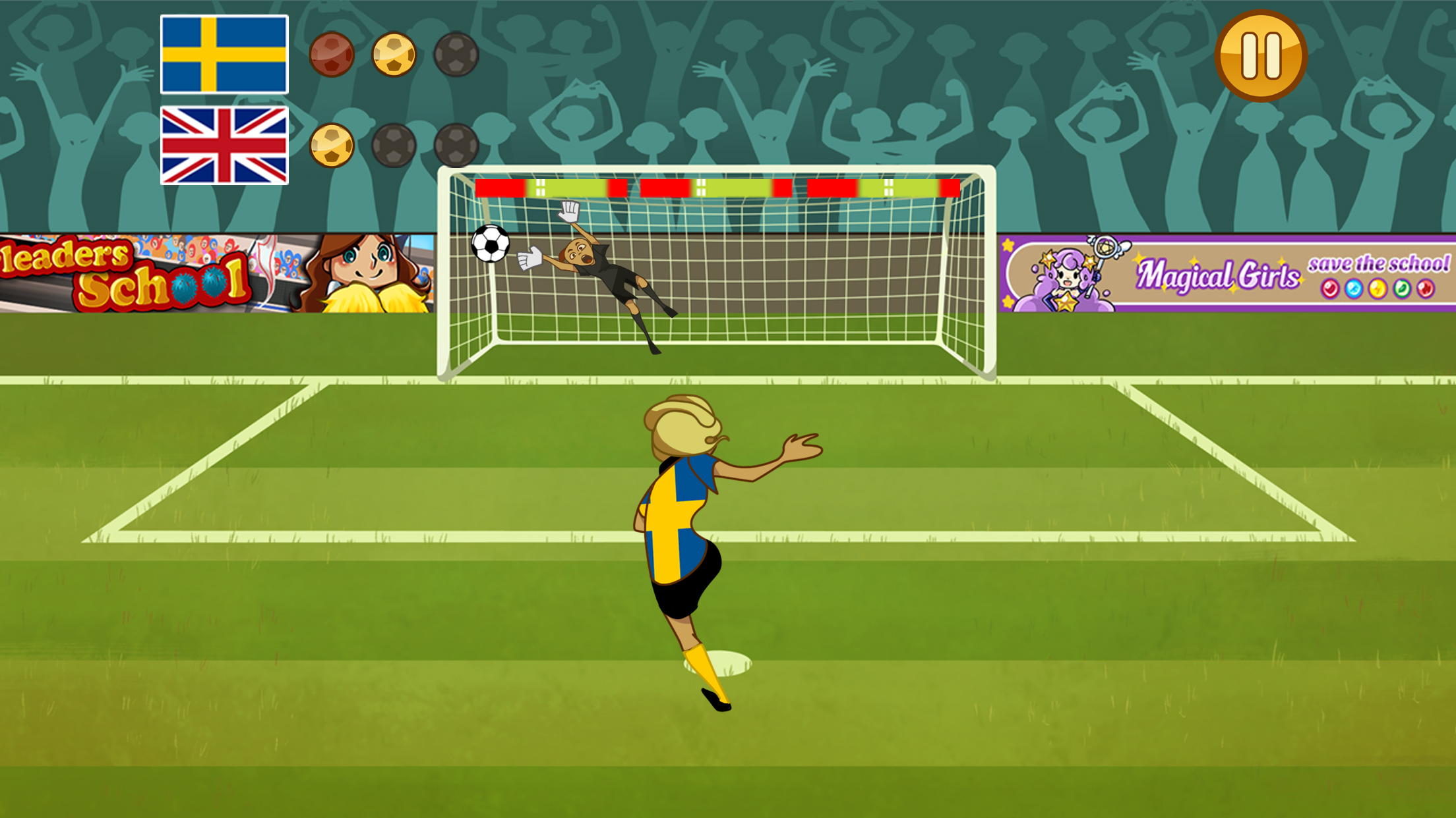 اسکرین شات 2 بازی Women Football Penalty