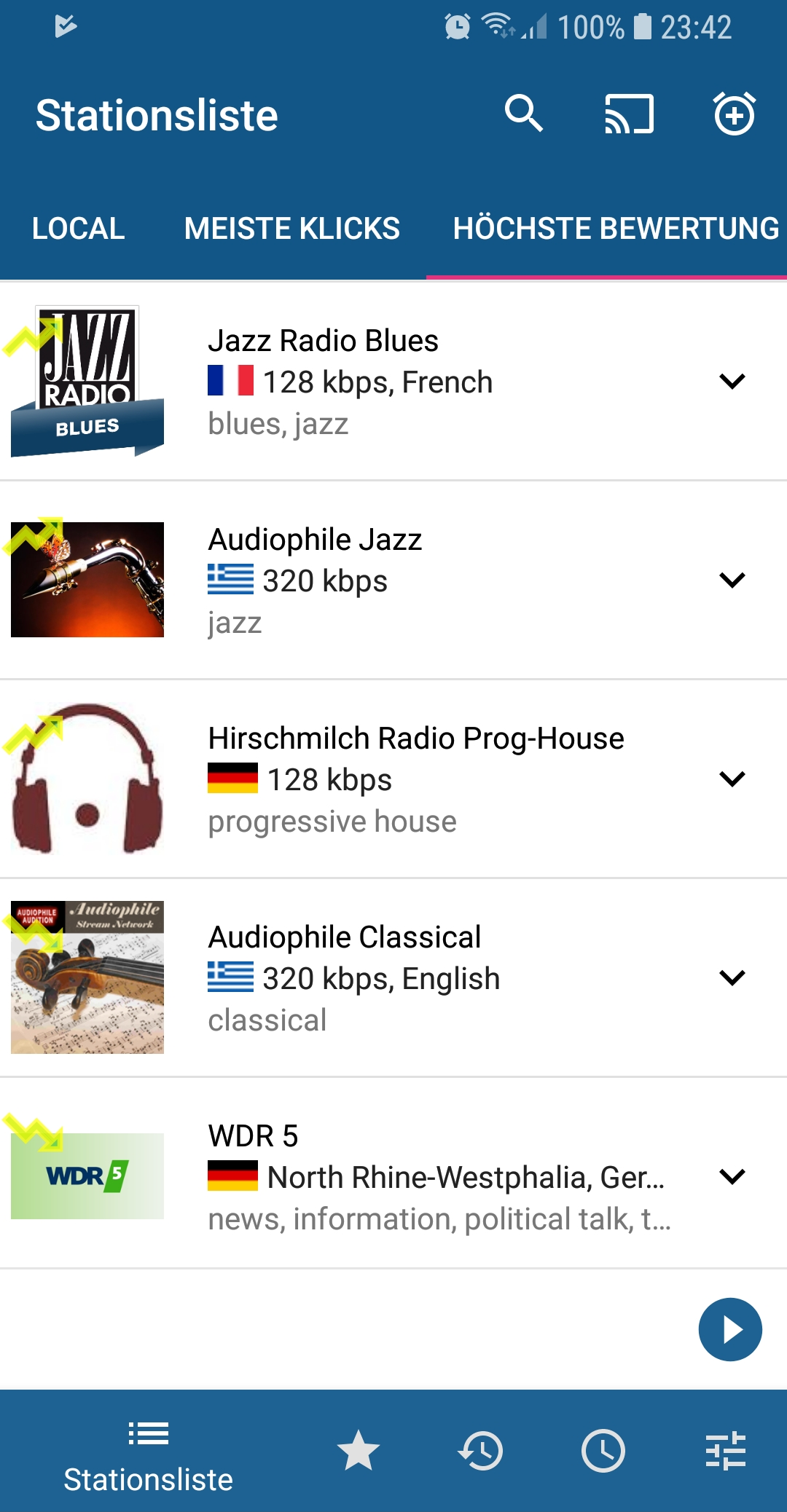 اسکرین شات 1 برنامه RadioDroid 2