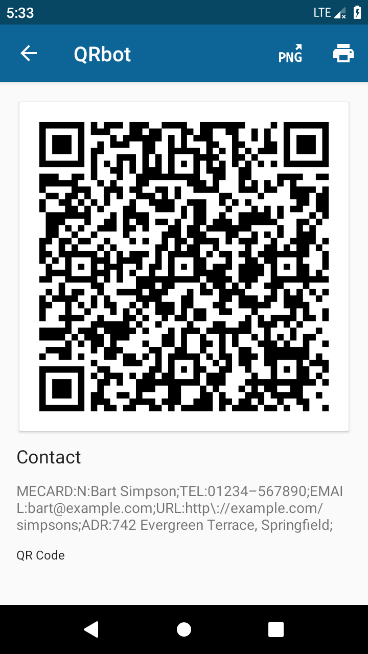 اسکرین شات 4 برنامه QRbot: QR & barcode reader