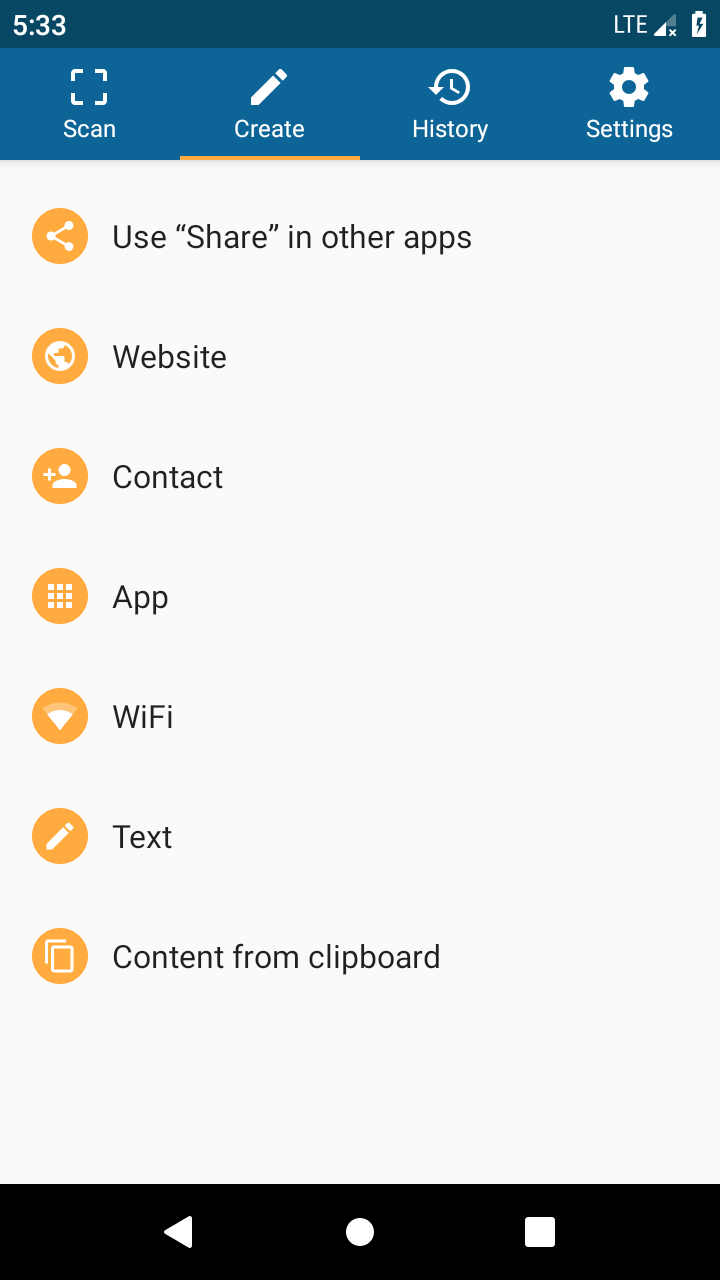 اسکرین شات 3 برنامه QRbot: QR & barcode reader