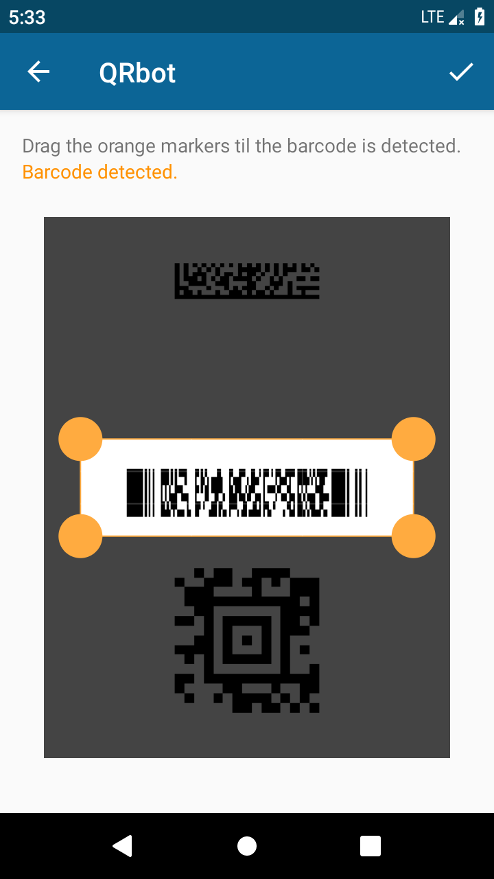 اسکرین شات 5 برنامه QRbot: QR & barcode reader