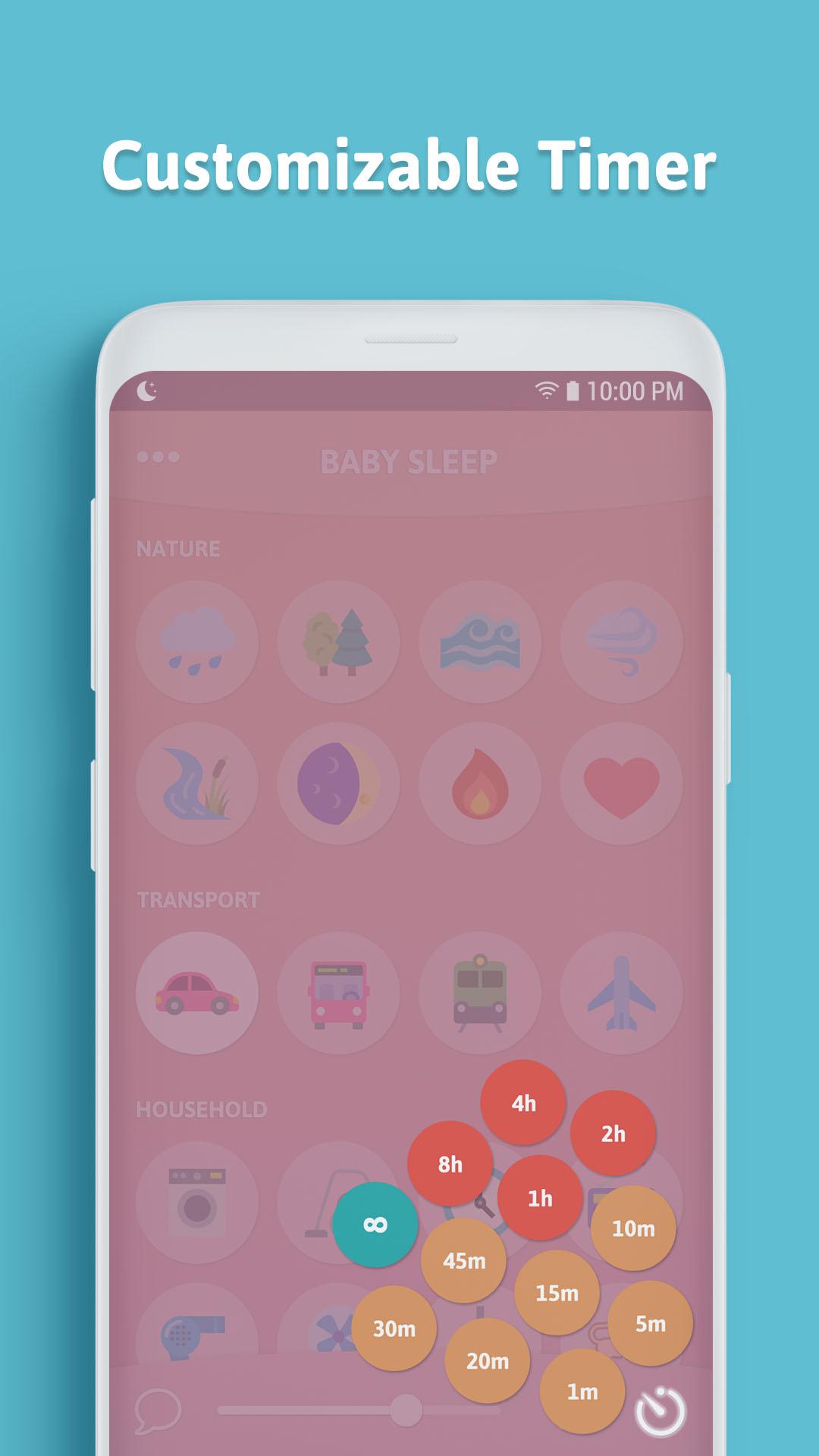 اسکرین شات 2 برنامه Baby Sleep - White Noise