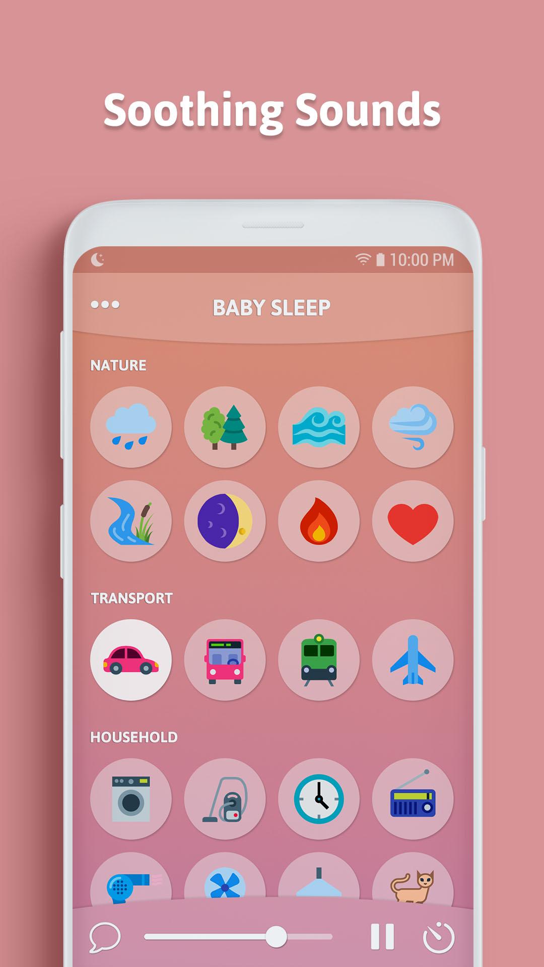 اسکرین شات 1 برنامه Baby Sleep - White Noise