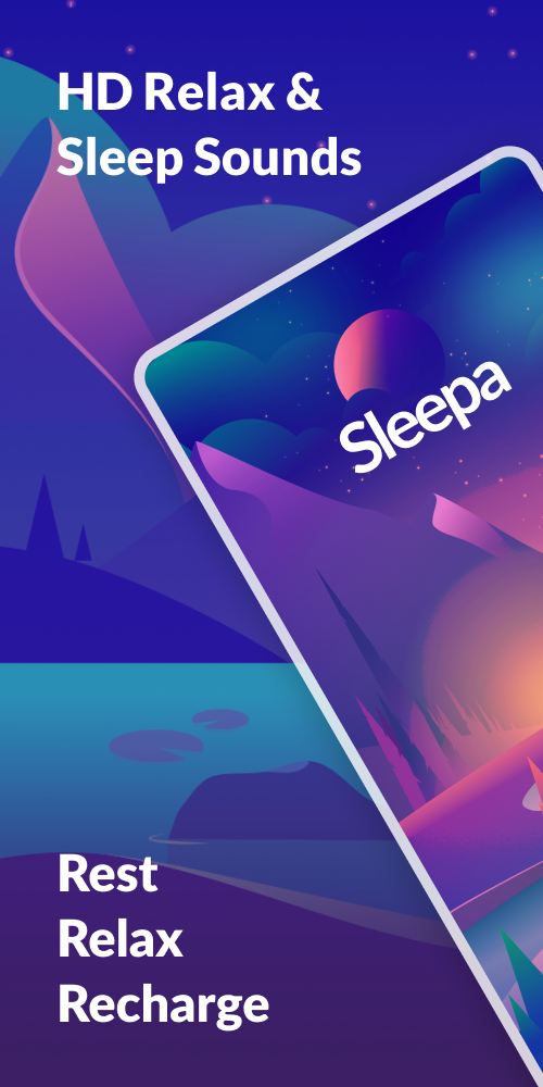 اسکرین شات 1 برنامه Sleepa: Relaxing sounds, Sleep