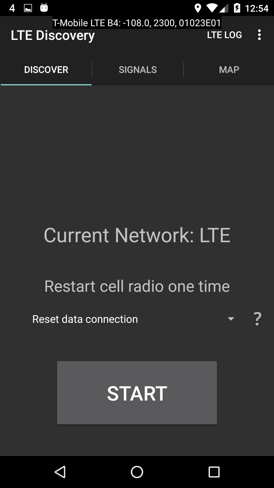اسکرین شات 3 برنامه LTE Discovery (5G NR)