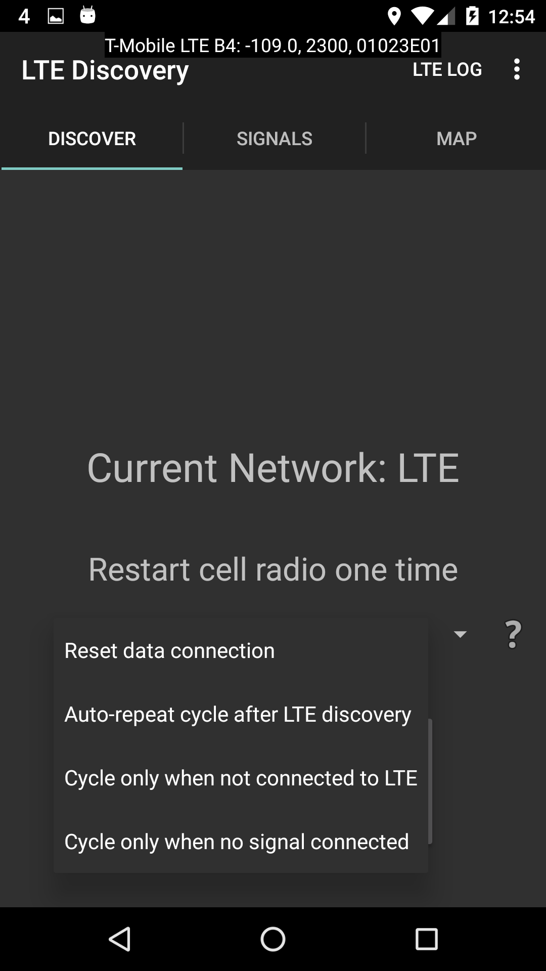 اسکرین شات 4 برنامه LTE Discovery (5G NR)